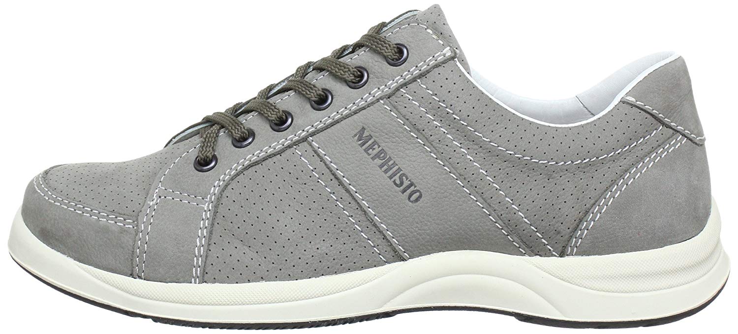 Mephisto HERO PERF light grey nubuck sporty laceshoe for men - ChaplinshoesMephisto HERO PERF light grey nubuck sporty laceshoe for menMephisto