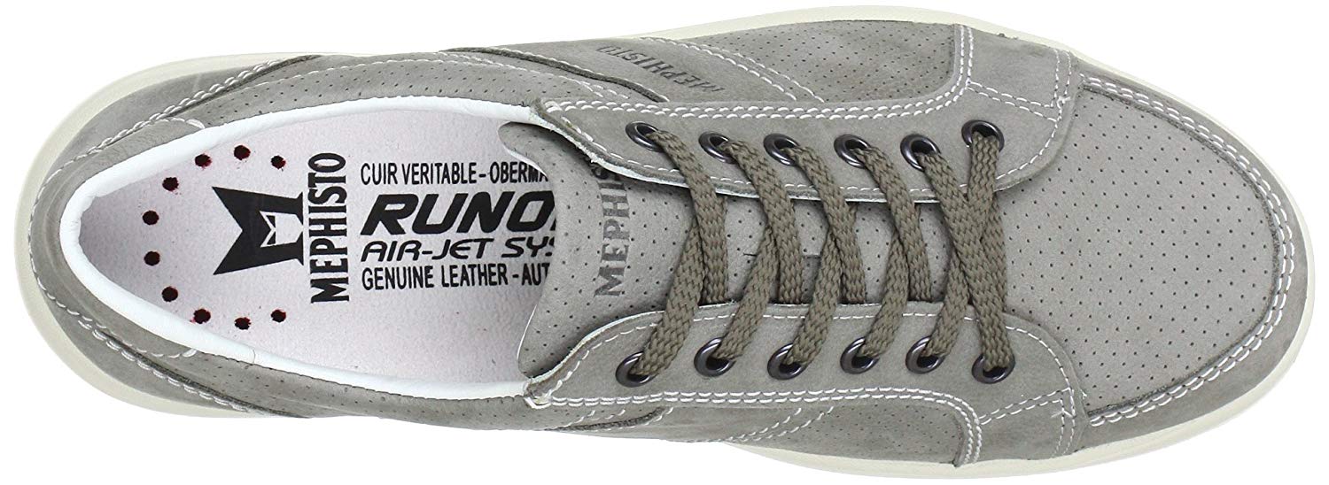 Mephisto HERO PERF light grey nubuck sporty laceshoe for men - ChaplinshoesMephisto HERO PERF light grey nubuck sporty laceshoe for menMephisto