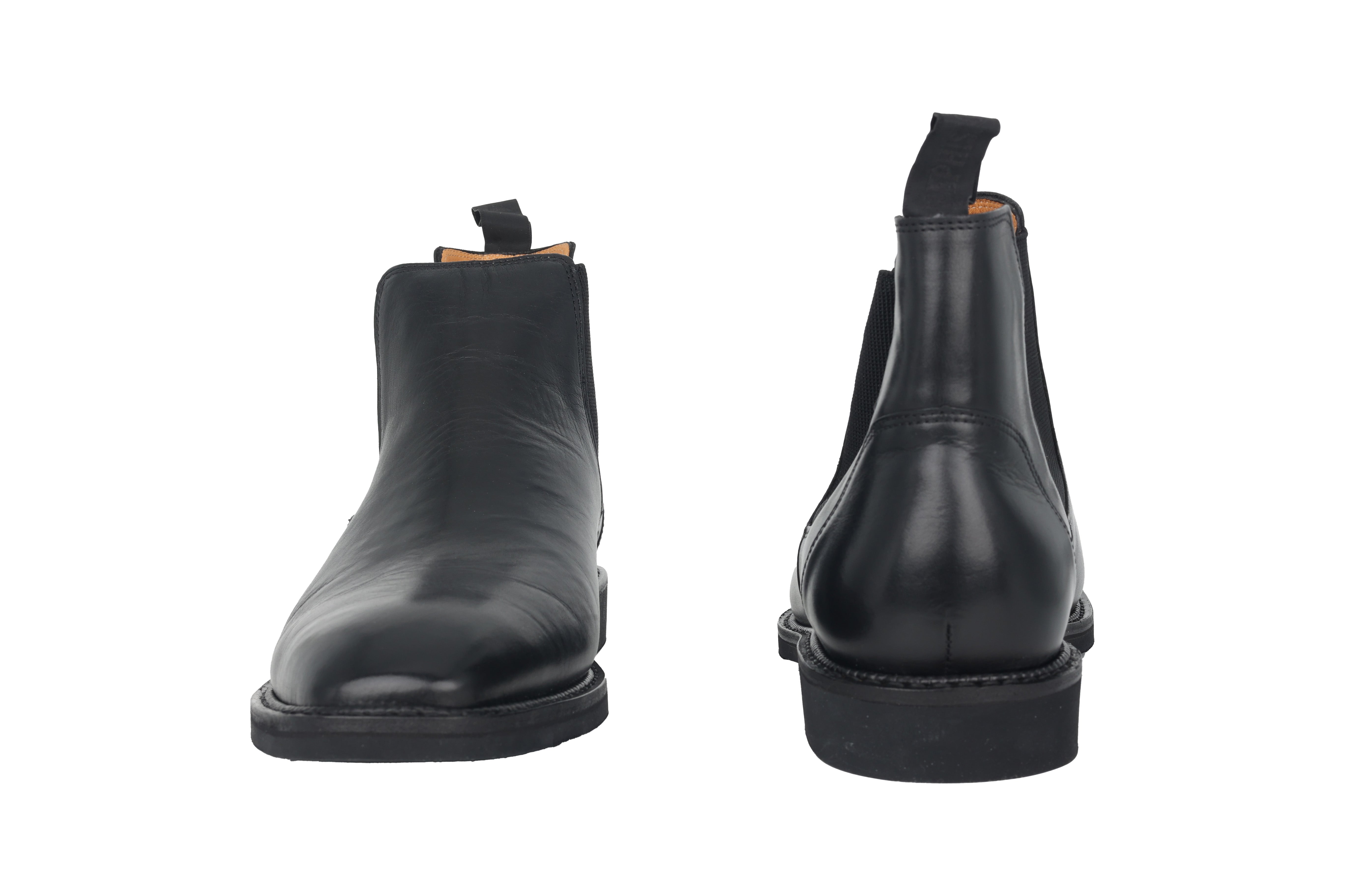 'Preston' handgemaakte Goodyear Chelsea-laars voor heren - Zwart