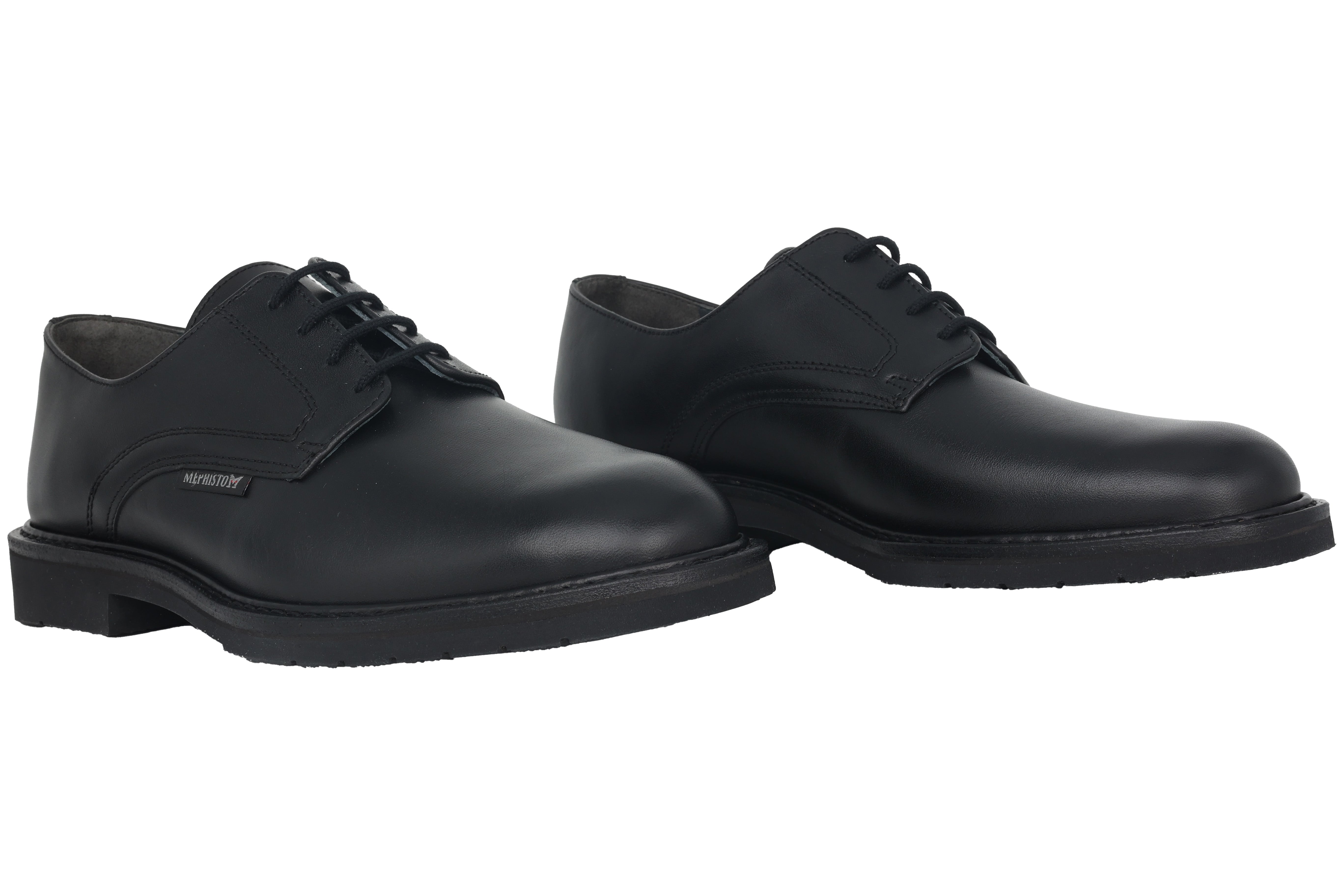 Zapatos con cordones hechos a mano 'Marlon' Goodyear para hombre - negro