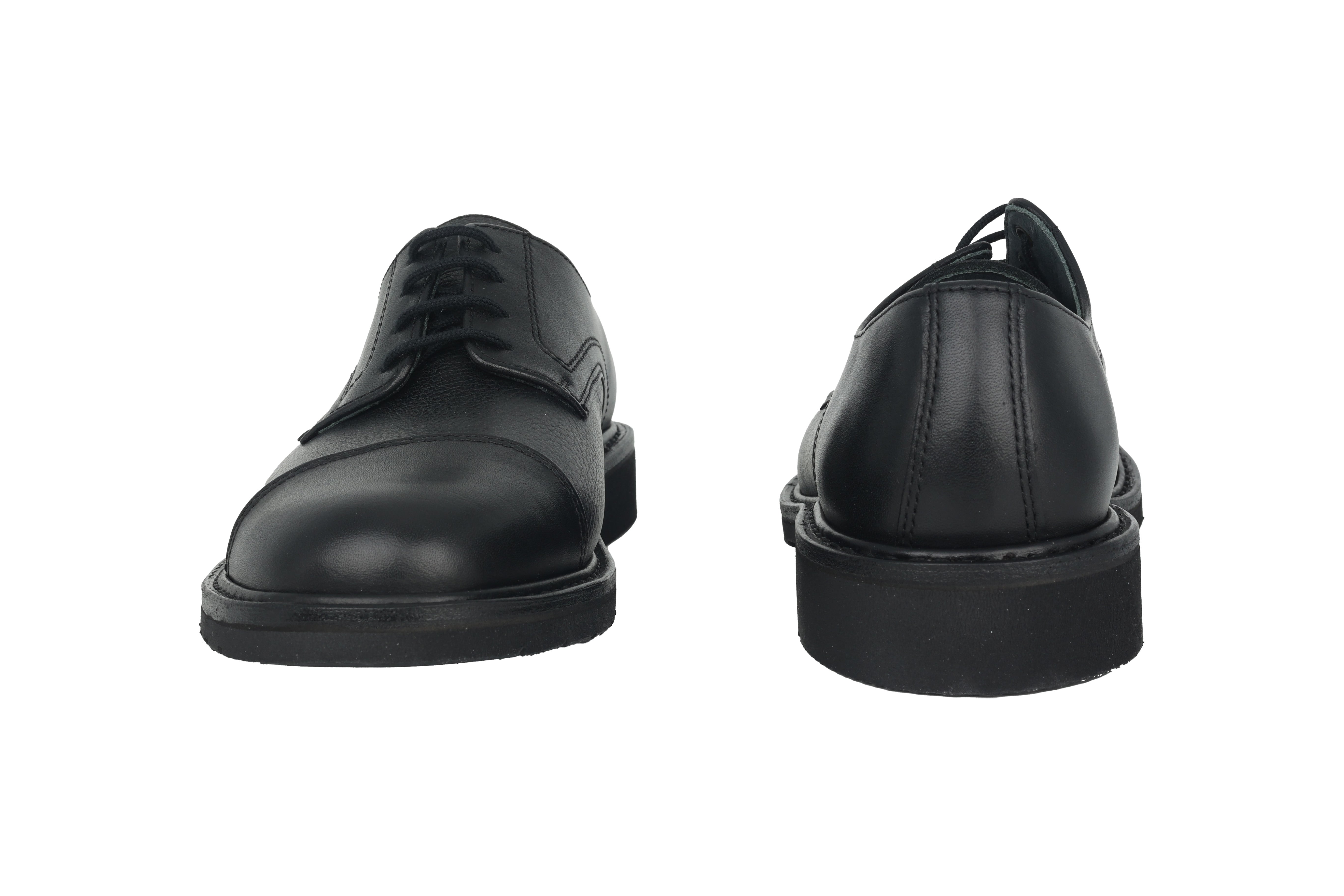 'Melchior' men's handmade lace-up shoe - Black