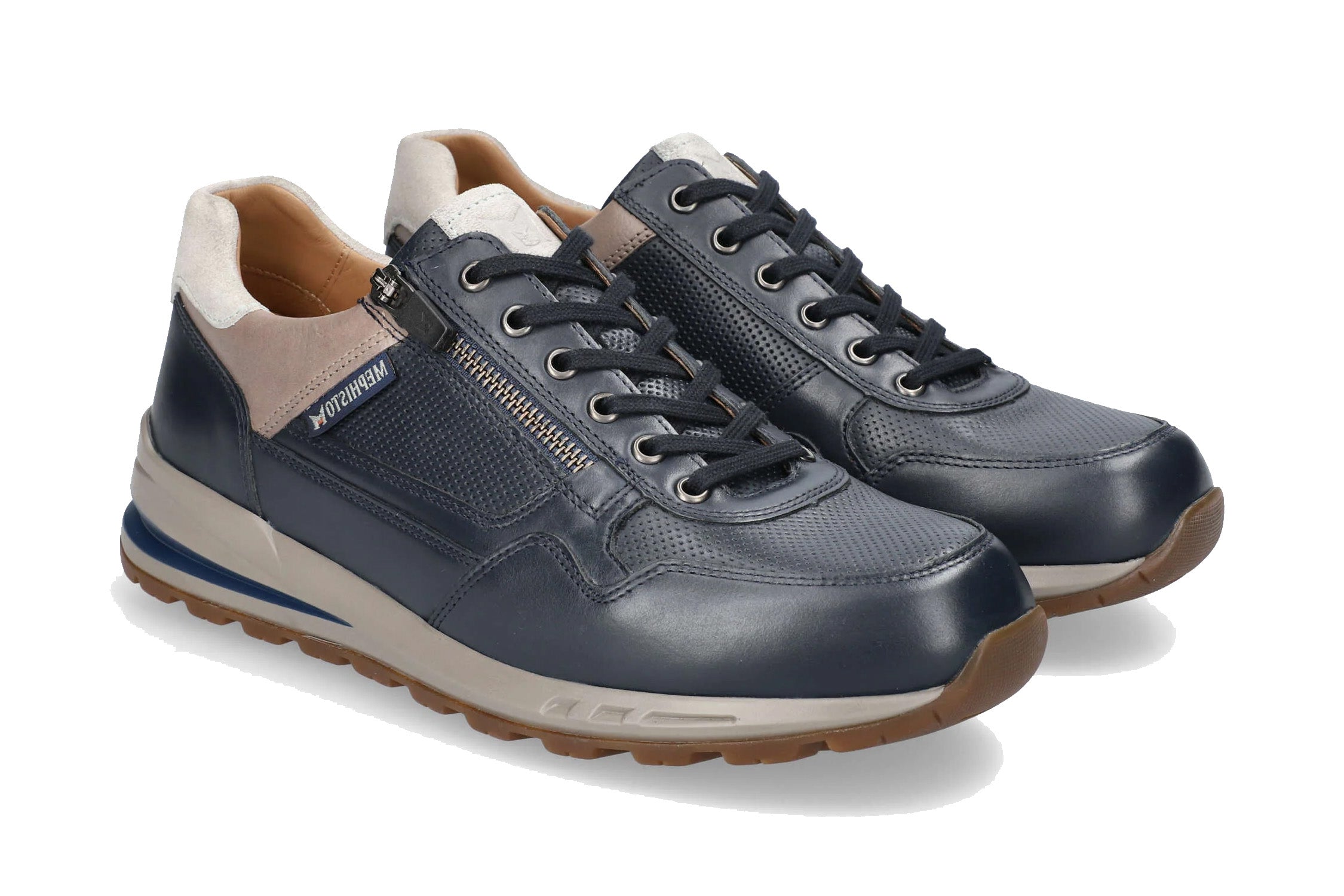 'Bradley' herresko med snøre - beige