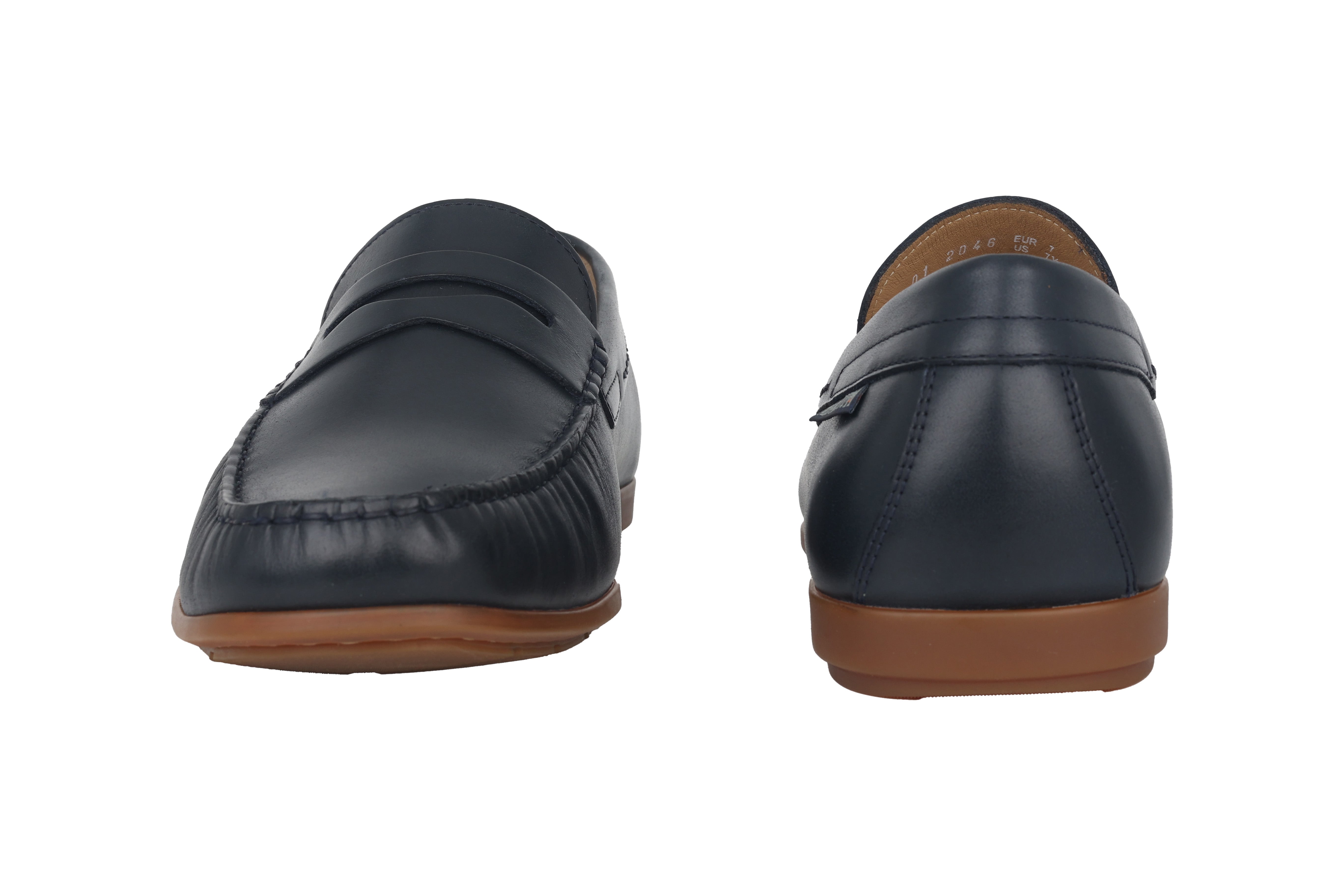 'Alyon' men's moccasin - navy blue