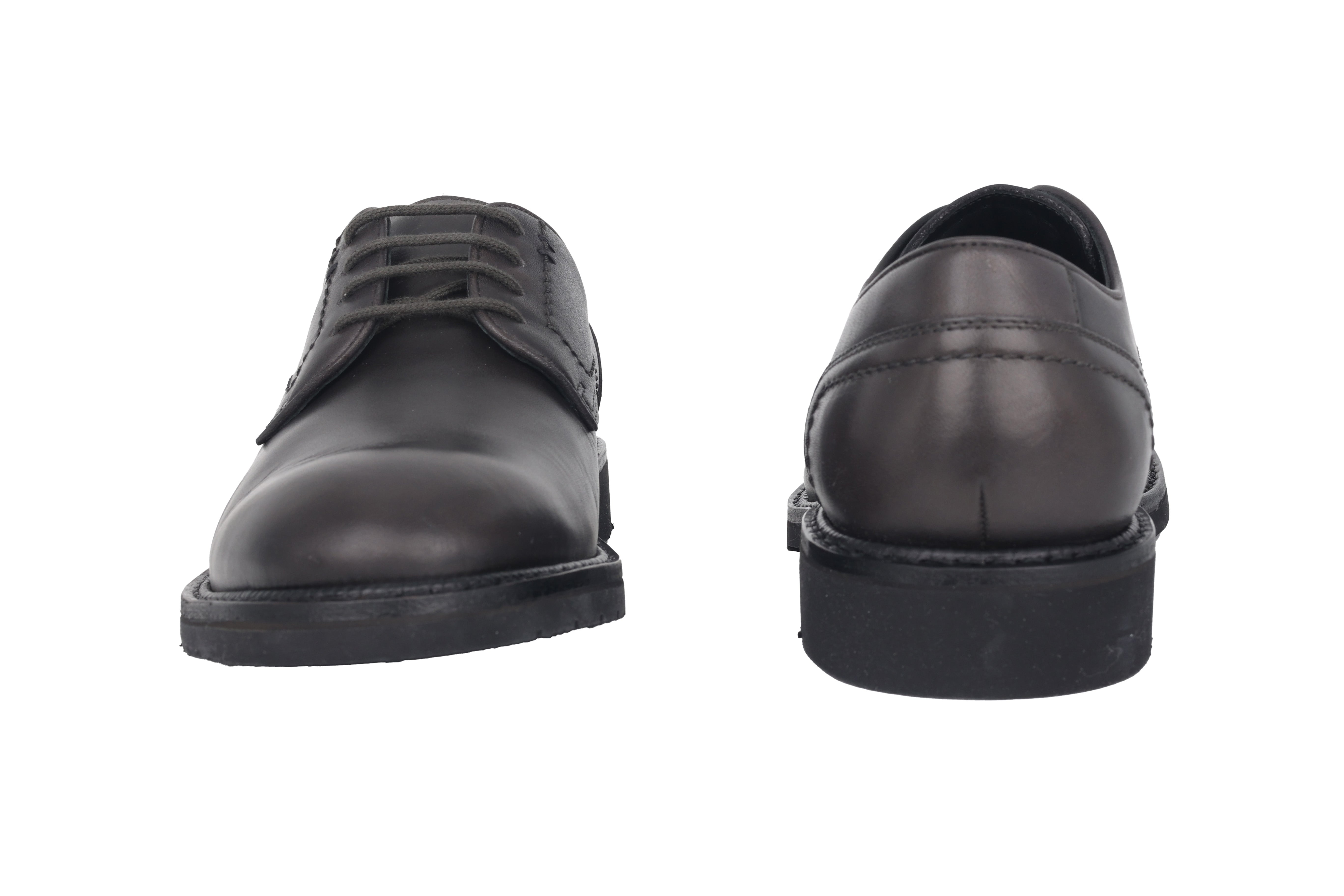 'Nikola' handgjorda snörsko för män - Grå