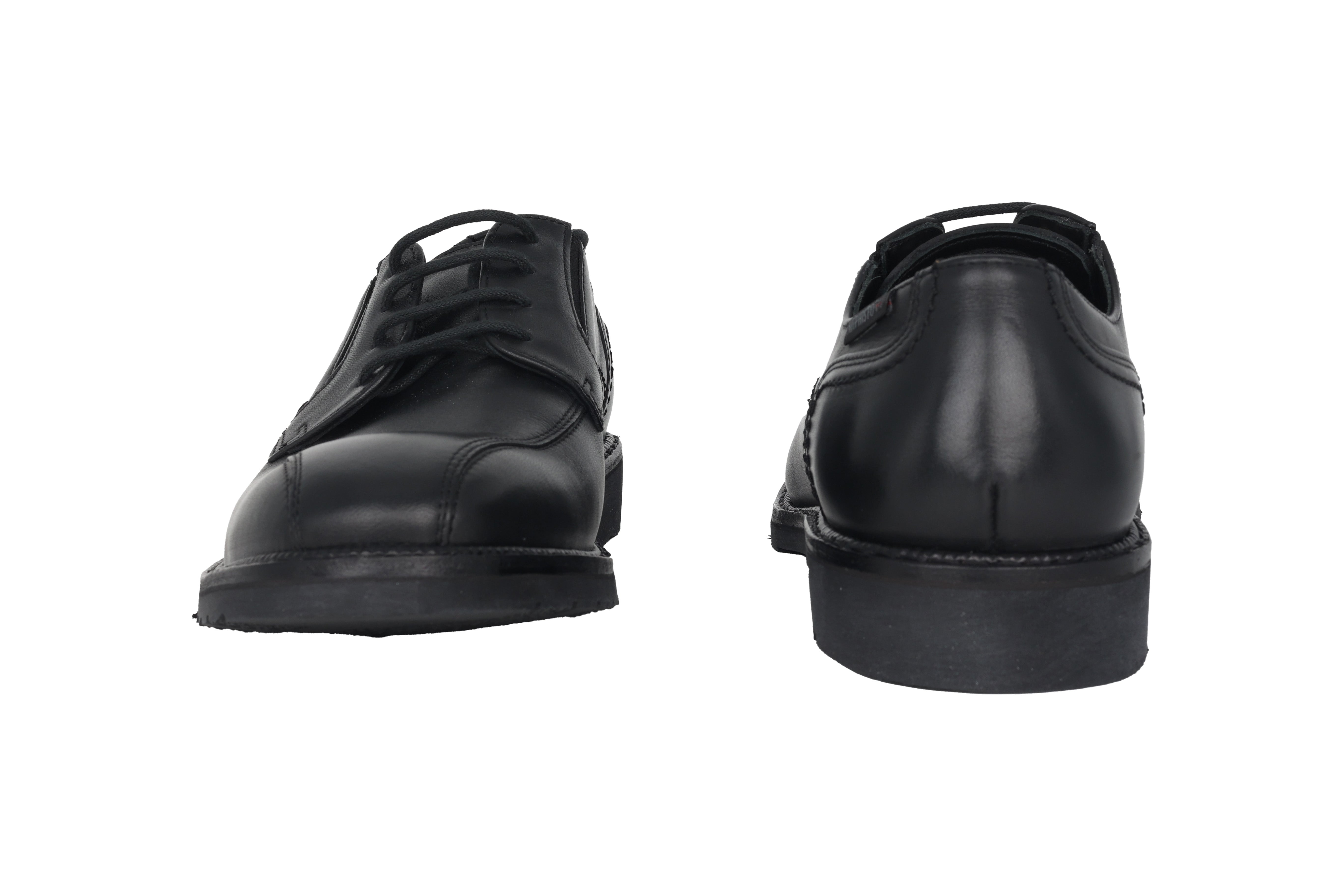 'Nelson' men's handmade lace-up shoe - Black