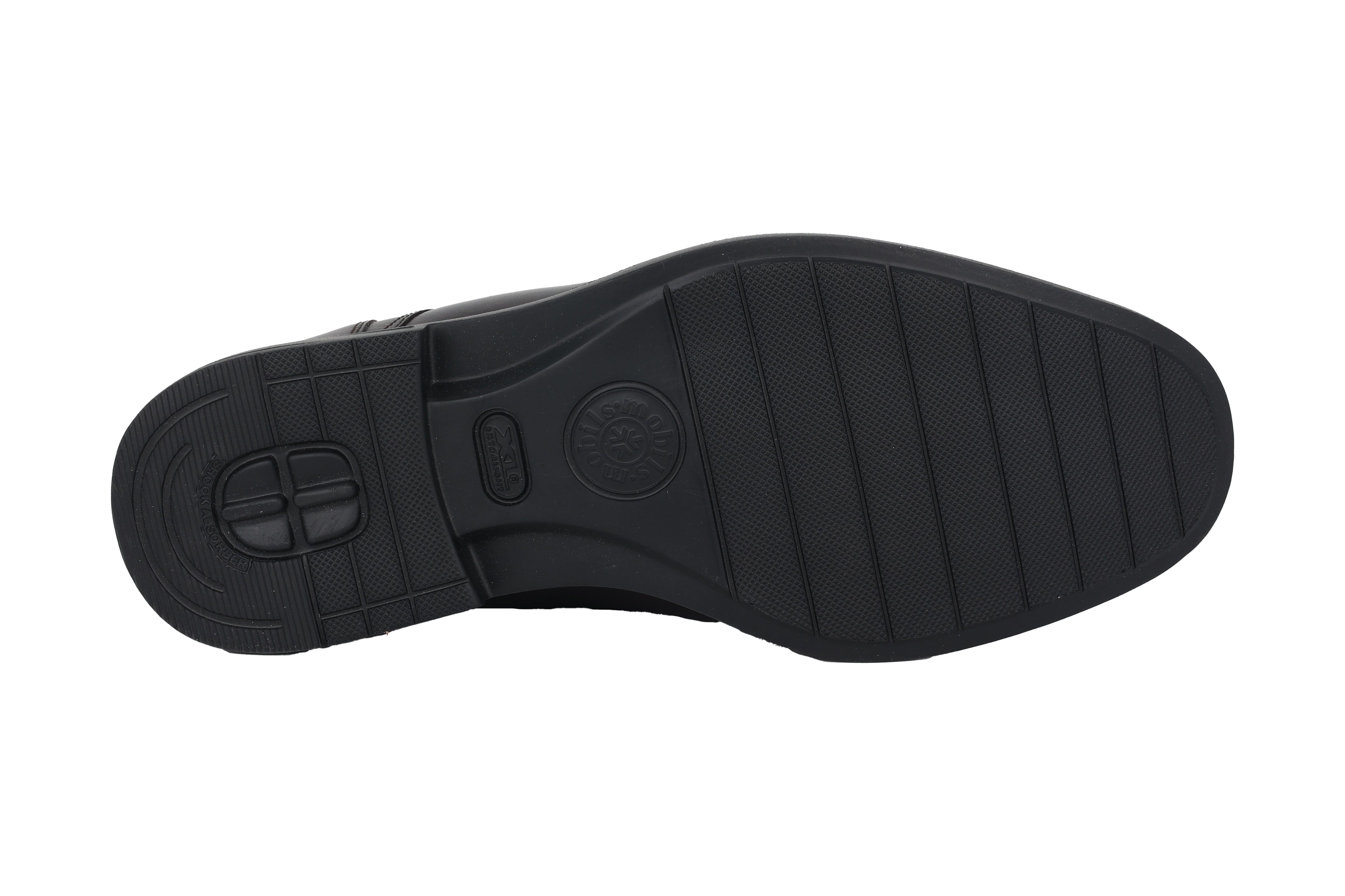 Chaussures ergonomiques habillées homme 'Abrizo' coupe large (H) - Marron