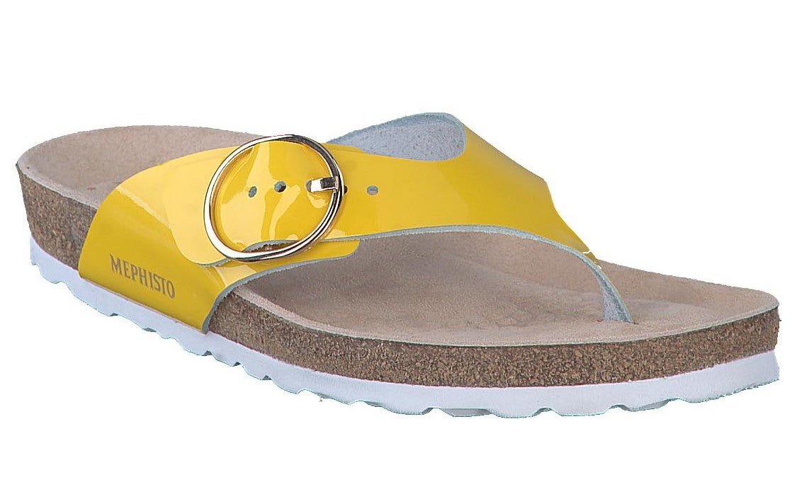 Mephisto NATALINA Women Sandal - Yellow Leather - ChaplinshoesMephisto NATALINA Women Sandal - Yellow LeatherMephisto