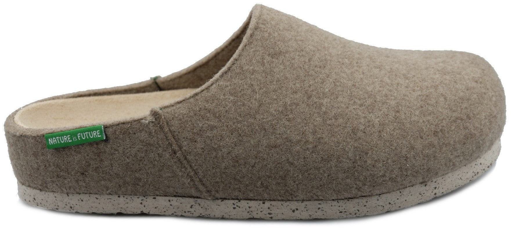 Mephisto PADDI sandal/clog for men - warm grey - felt - ChaplinshoesMephisto PADDI sandal/clog for men - warm grey - feltMephisto