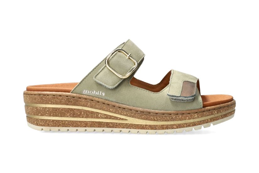 Damessandaal 'Randya' brede pasvorm (H) - groen