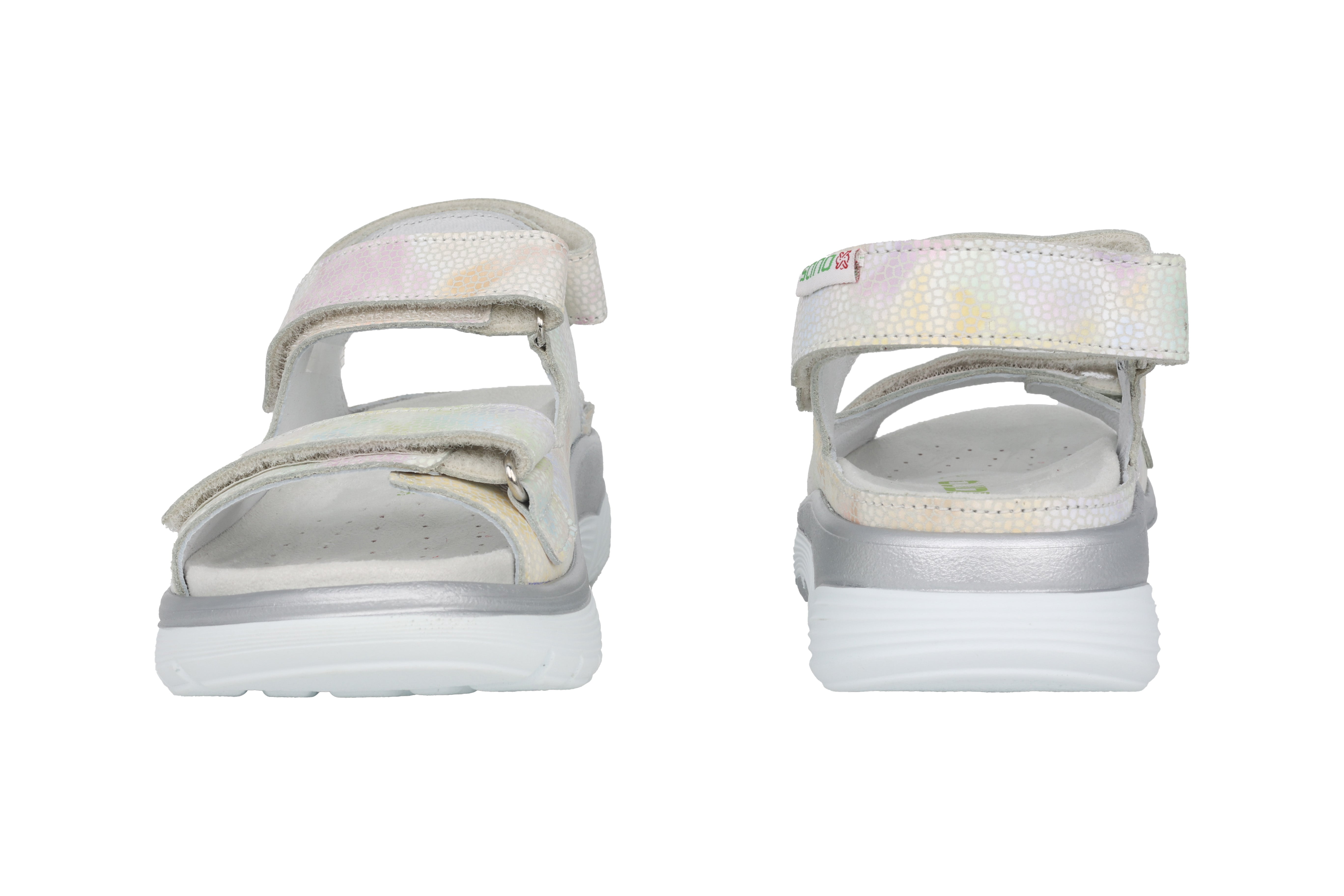 'Norine' women's wide fit (H) rolling sandal - multicolour
