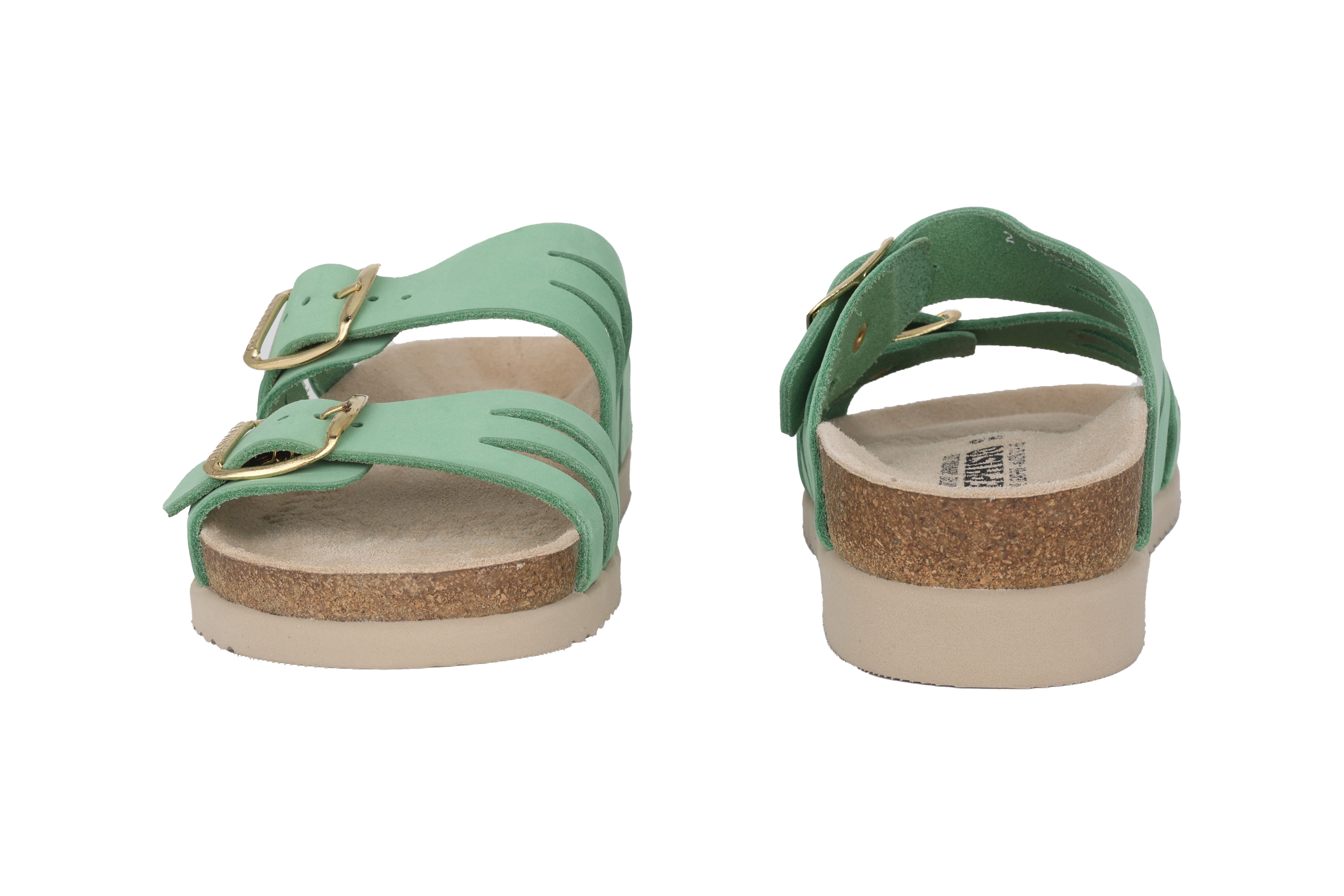 Orthopädische Doppelriemensandale für Damen 'Helisa' - Grün