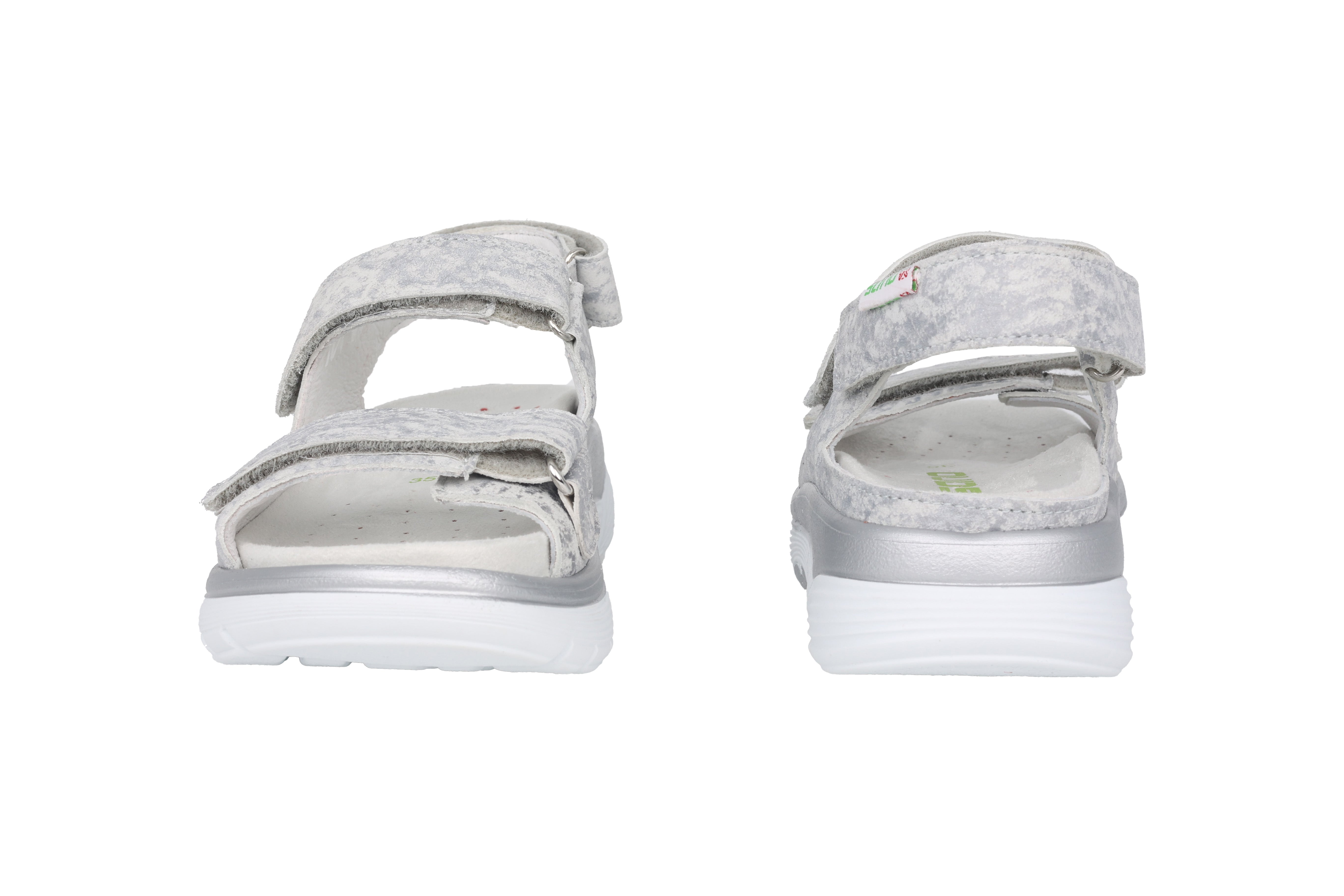 Damskie sandały na kółkach „Norine” o szerokim kroju (H) – mieszanka szarości