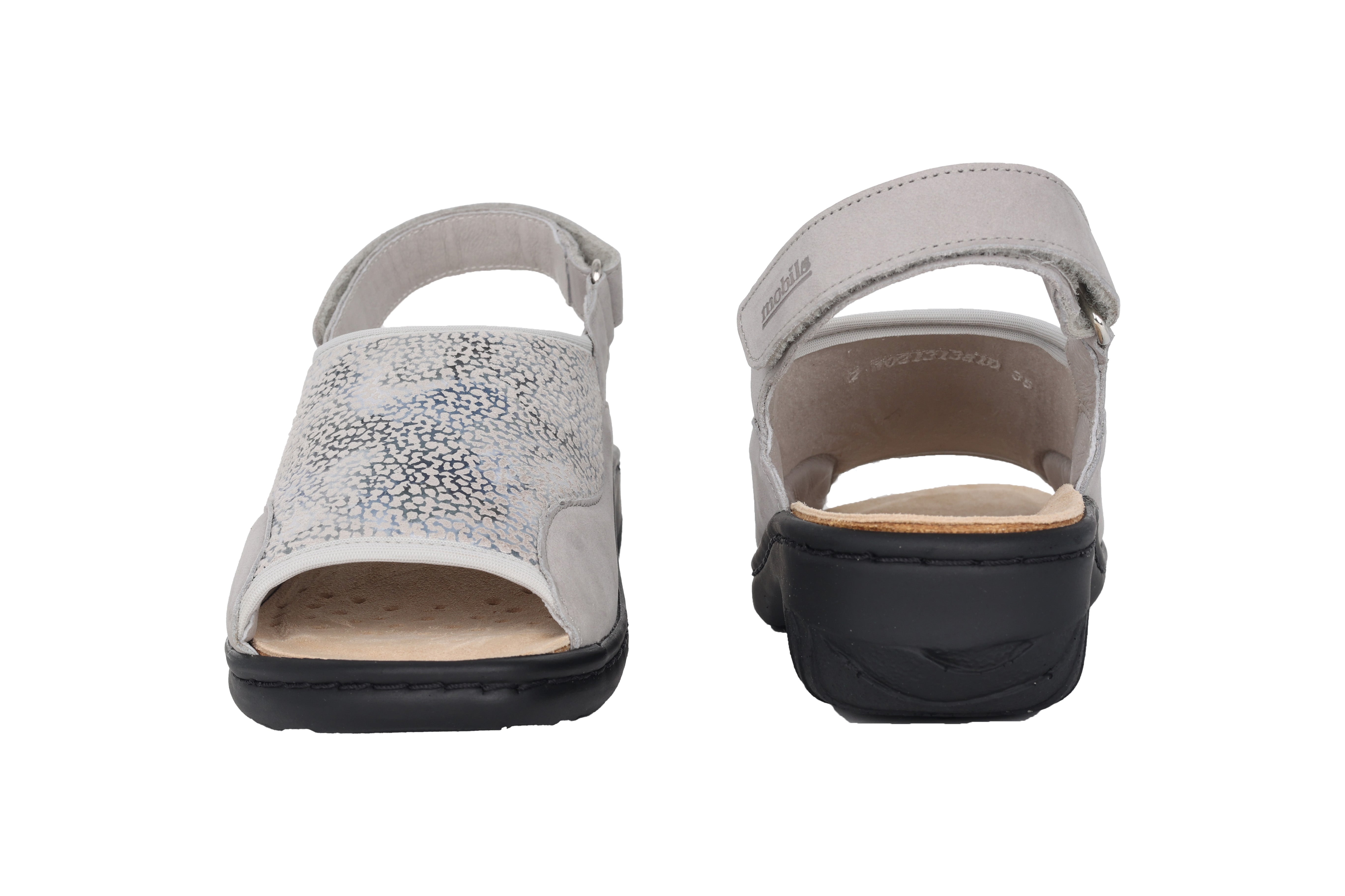 Dámský ergonomický široký (H) sandál 'Gisella' - šedý