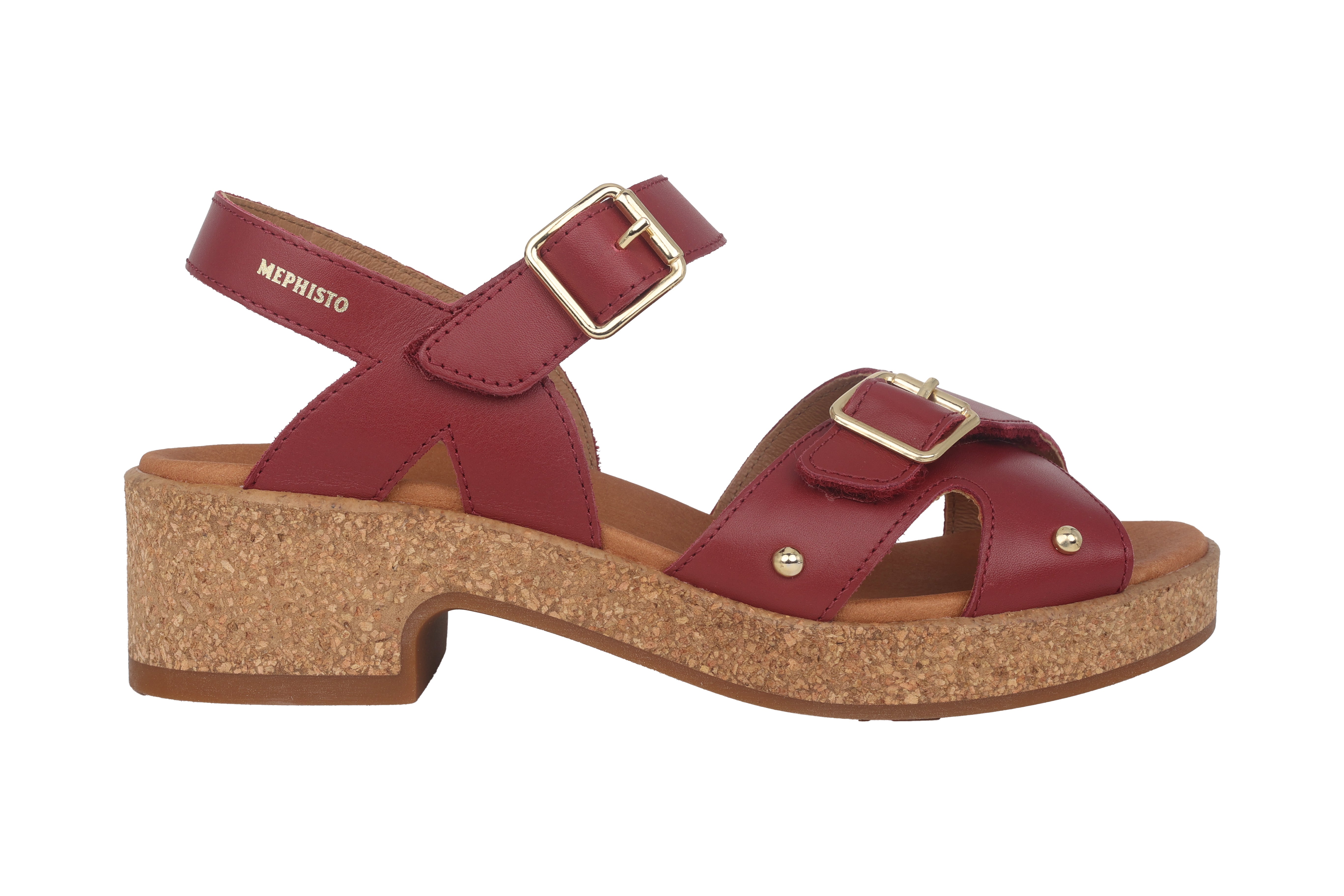 'Fedora' women's sandal - red