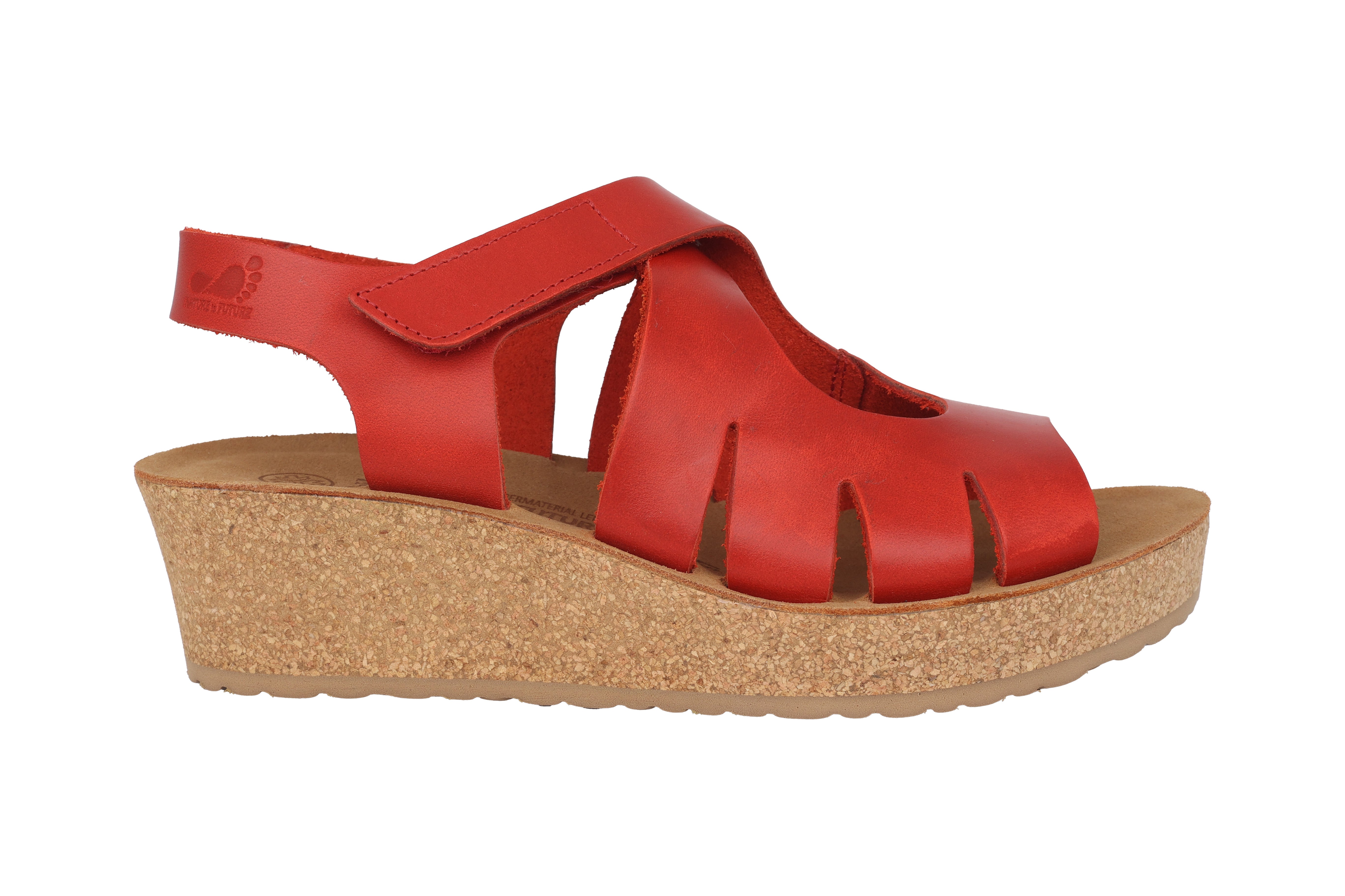 NATURE IS FUTURE damessandaal 'Misha' - Rood