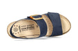 Ergonomische damessandaal 'Nasma' met brede pasvorm (H) - Blauw - ChaplinshoesErgonomische damessandaal 'Nasma' met brede pasvorm (H) - BlueMephisto