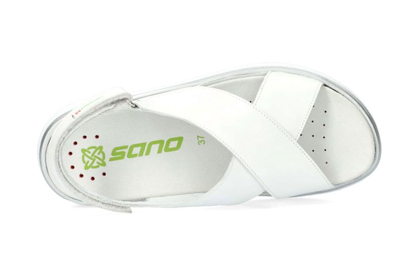 Damesloopsandaal 'Nola' - wit - ChaplinshoesRollende damessandaal 'Nola' - witMephisto