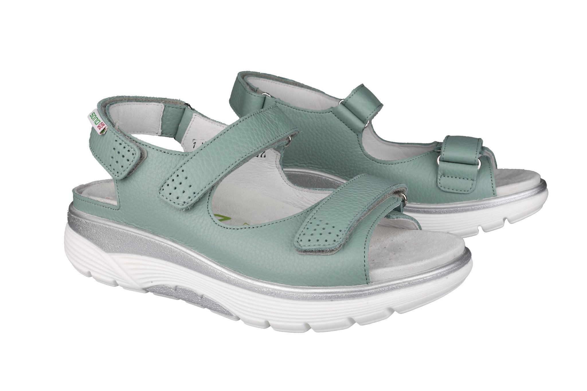 'Norine' women's rolling walking wide fit (H) sandal - green - Chaplinshoes'Norine' women's rolling walking wide fit (H) sandal - greenMephisto