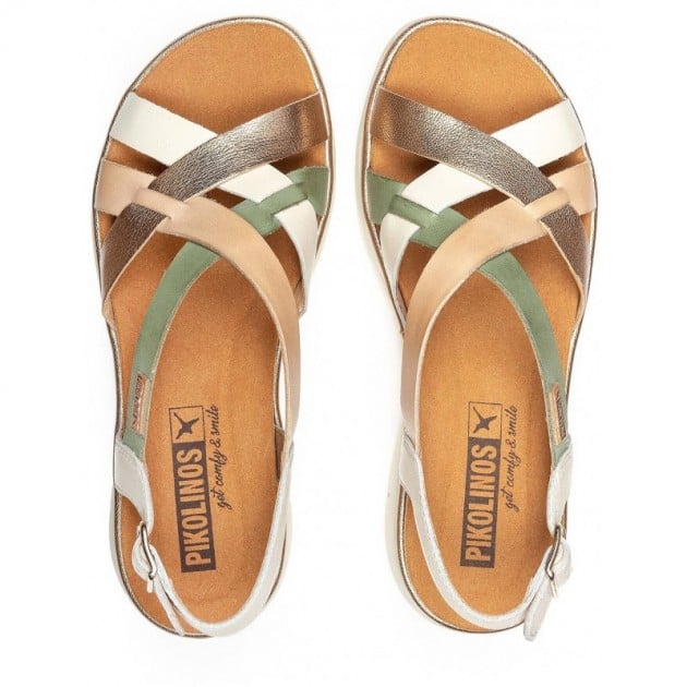 'Palma' women's sandal - white mix - Chaplinshoes'Palma' women's sandal - white mixPikolinos