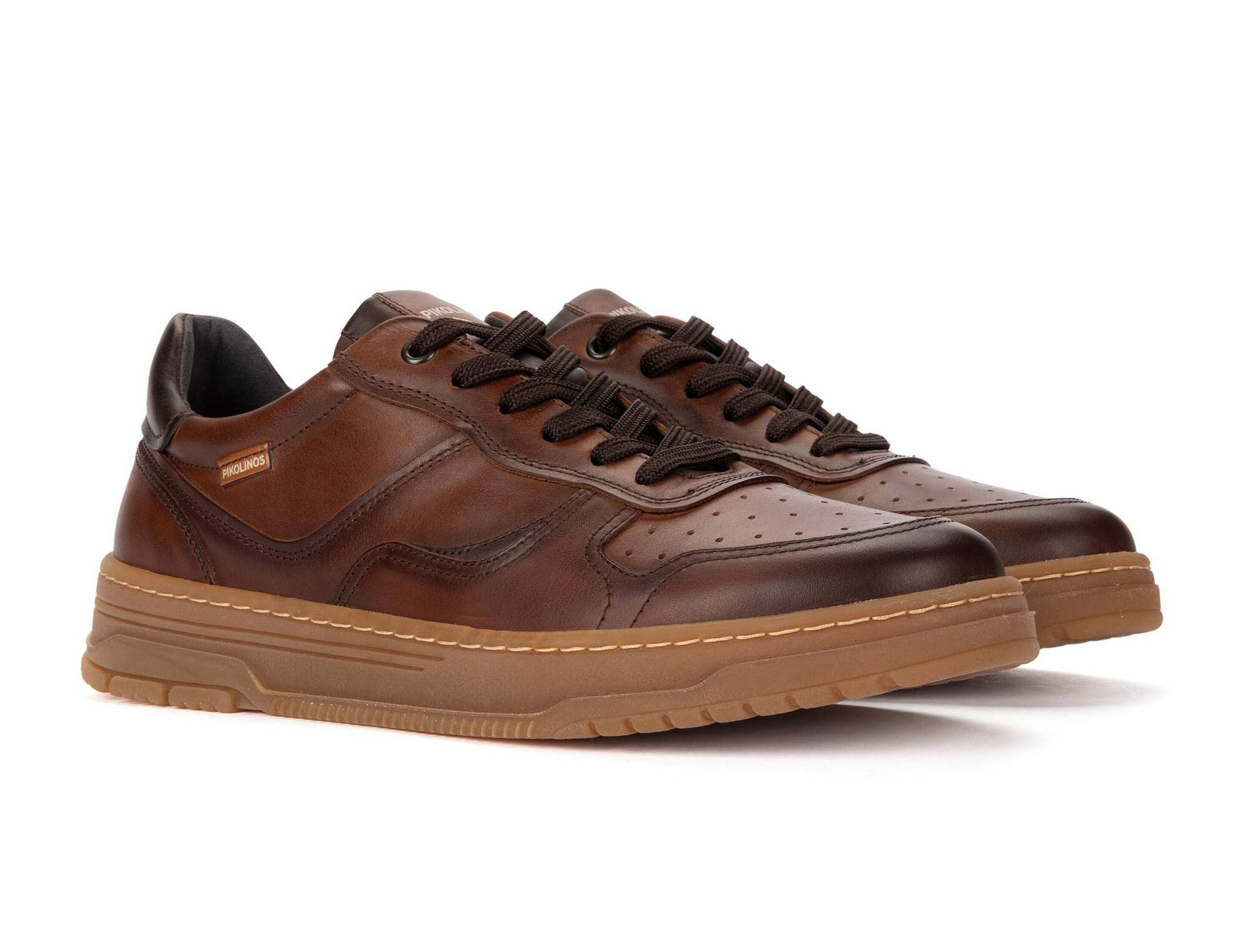 Sneaker en cuir pour homme 'Salinas' - marron