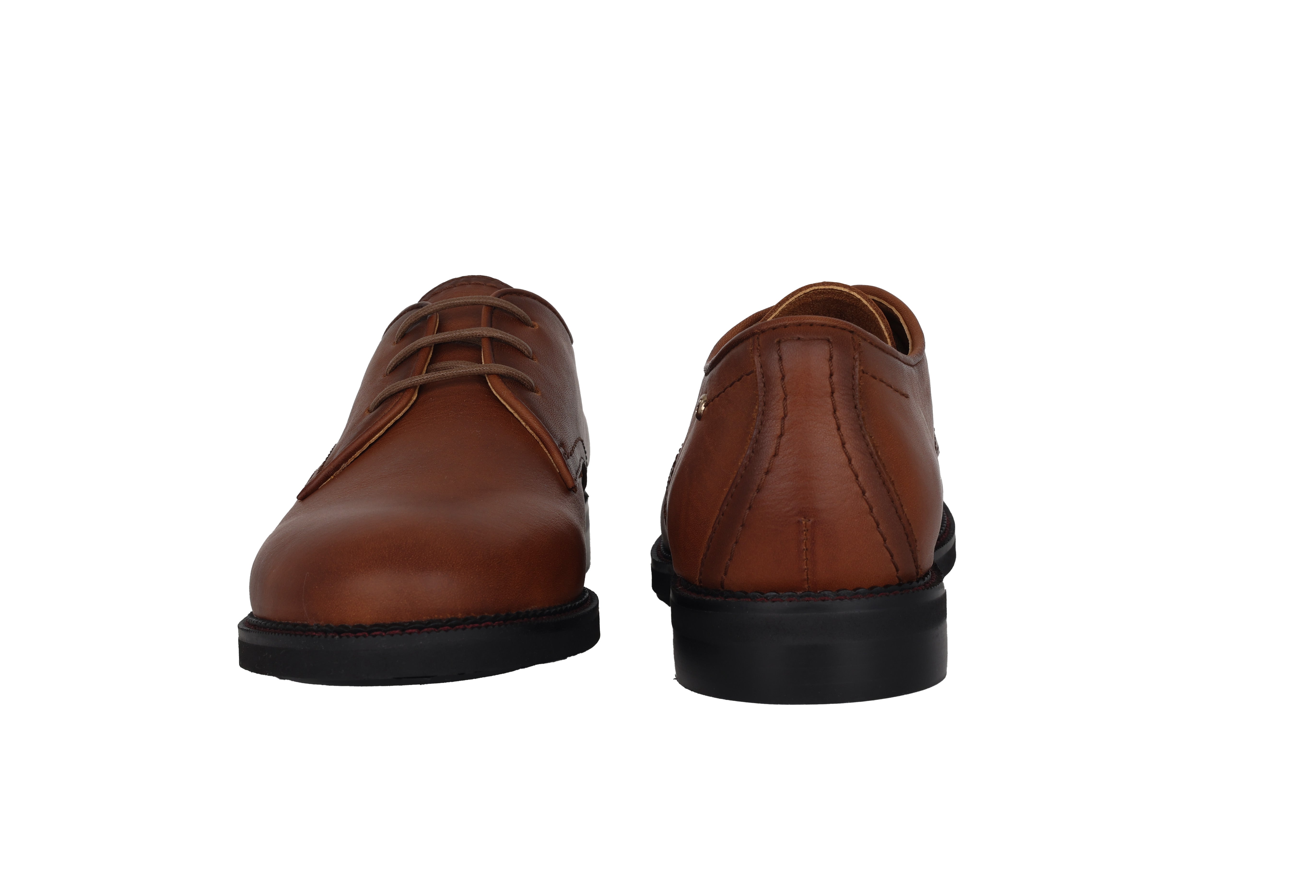 Damen-Schnürschuhe 'Deva' aus Leder - braun