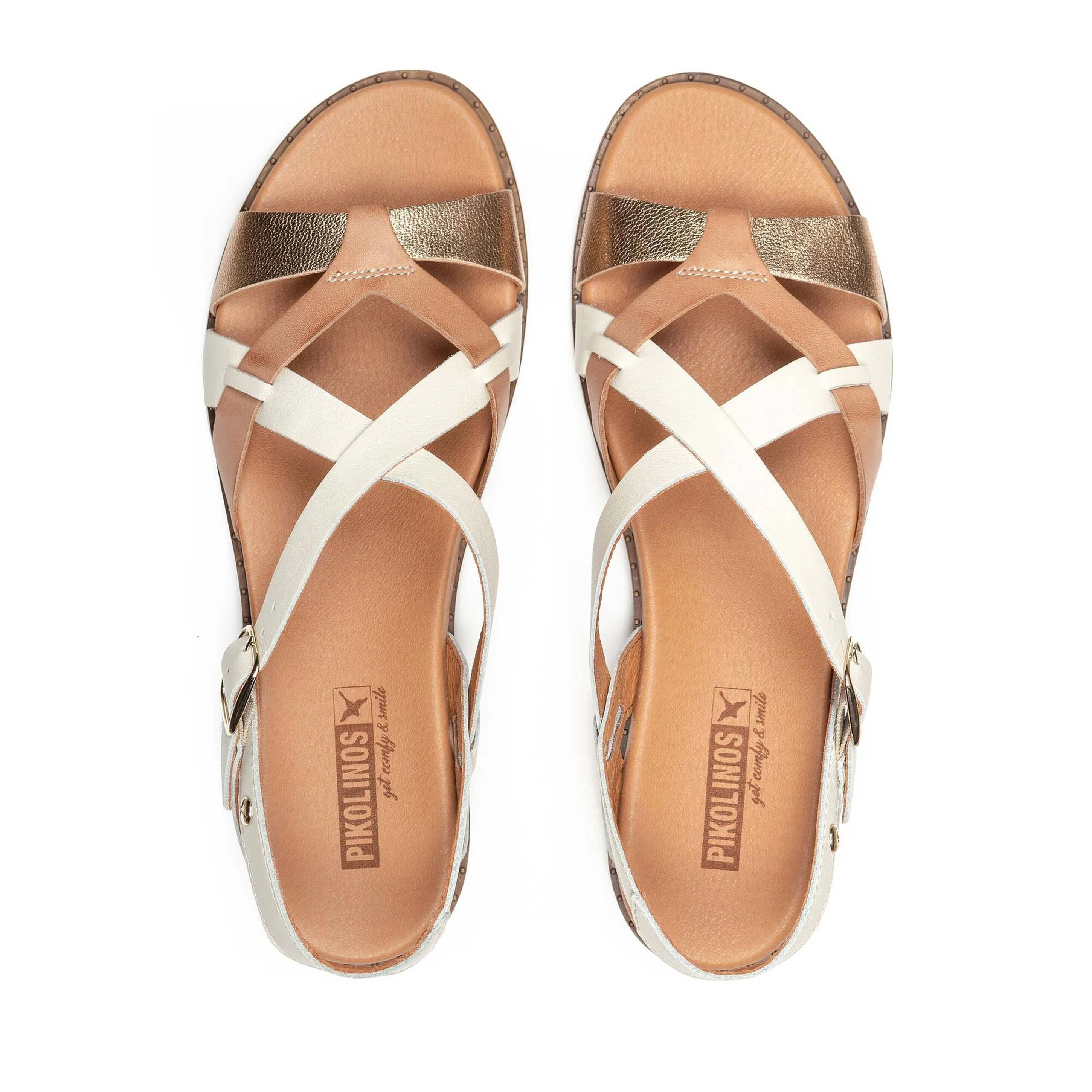 Damessandaal 'Formentera' - wit