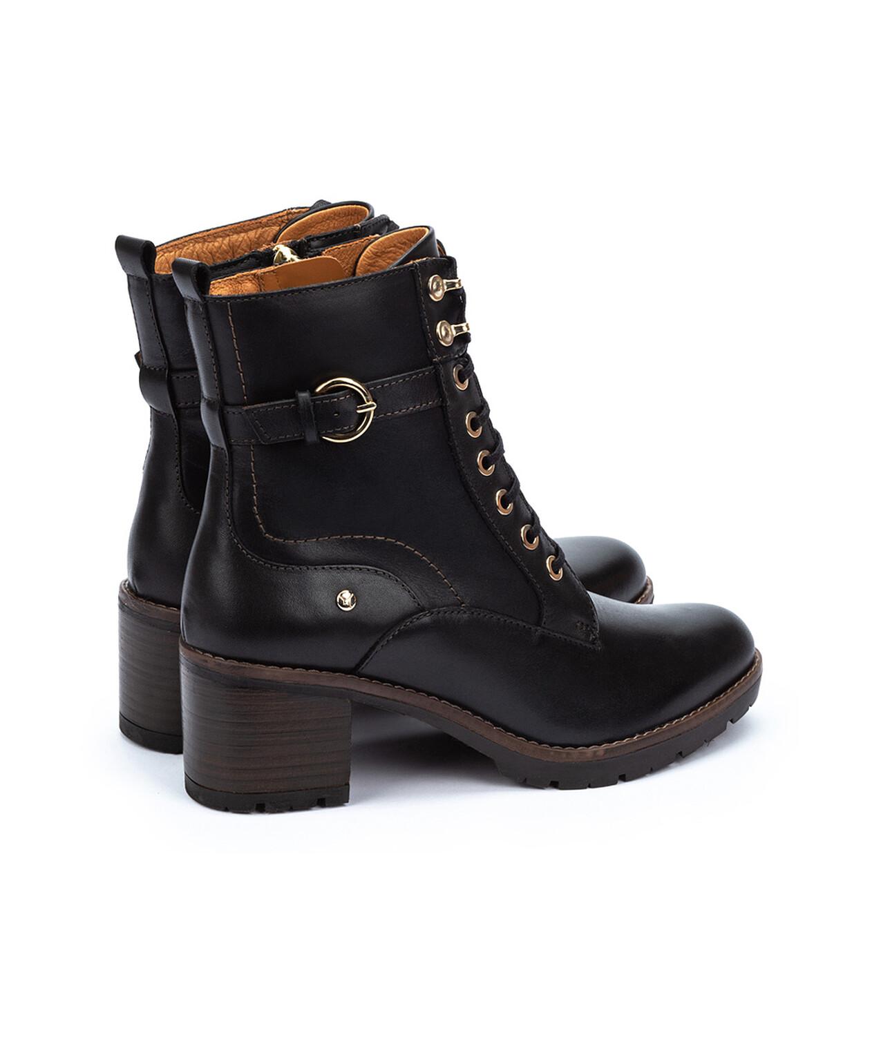 'Llanes' women's lace-zip boot - Black