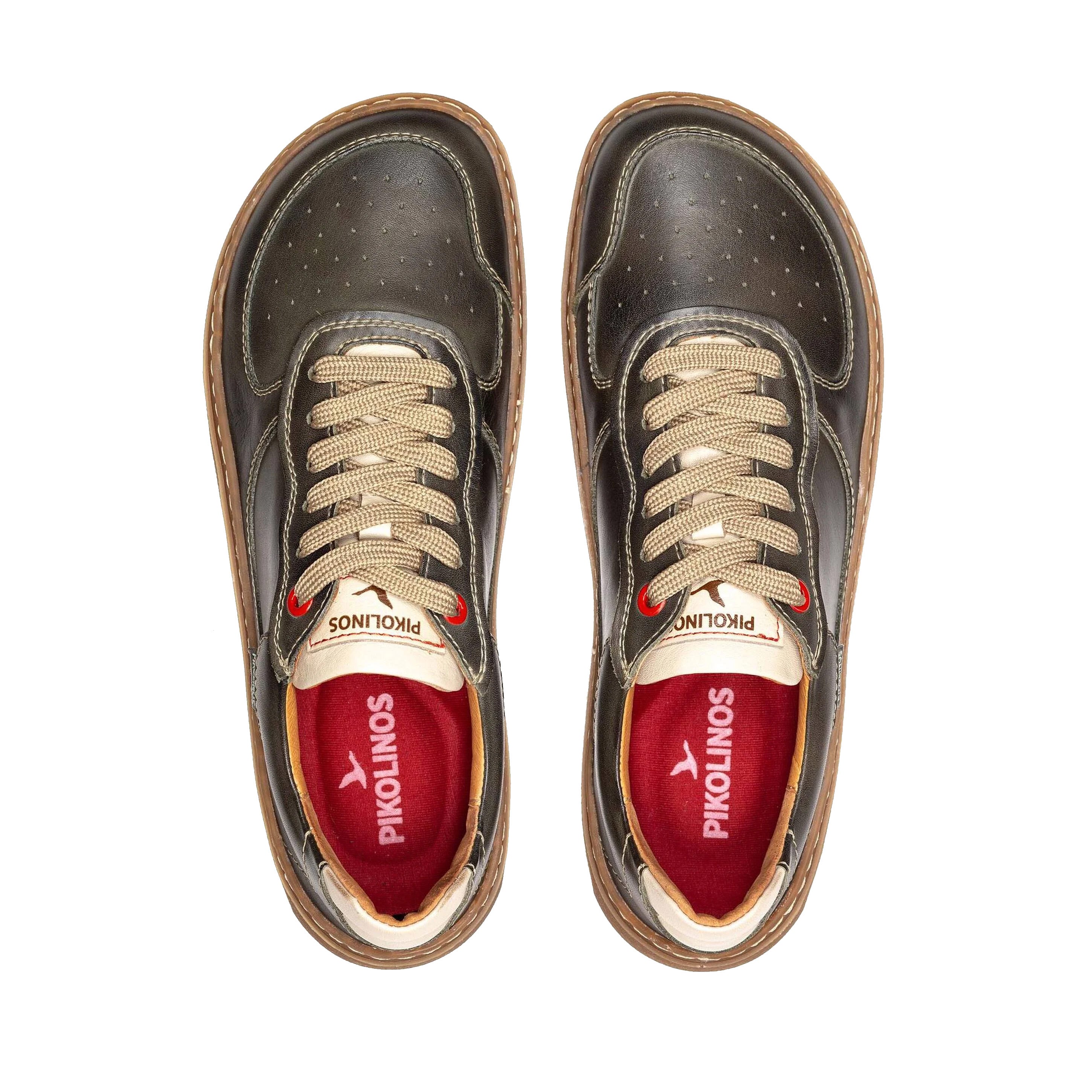 Chaussures à lacets pieds nus homme 'Aranjuez' - vert