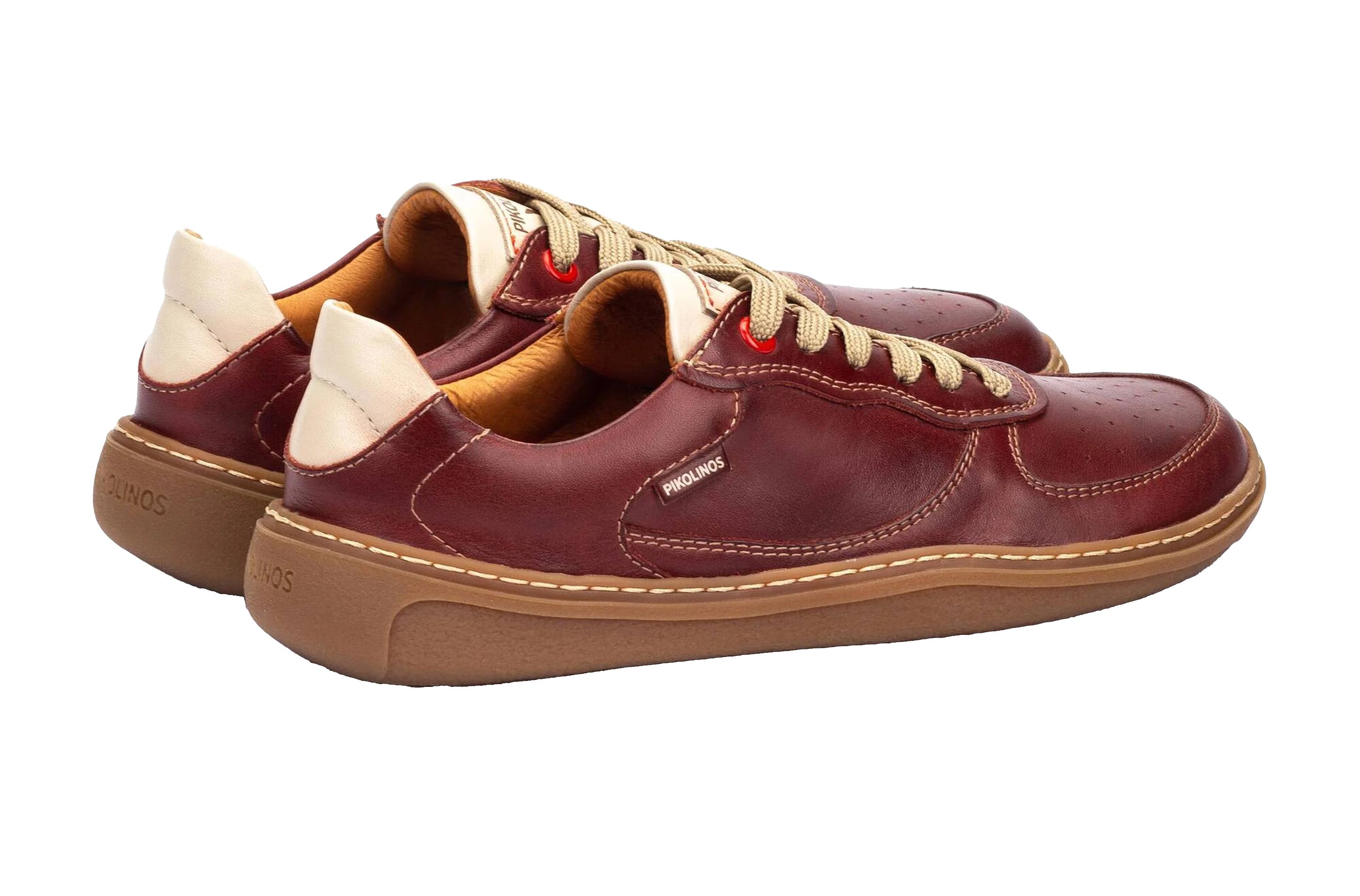 Herenschoen met blote voeten 'Aranjuez' - rood