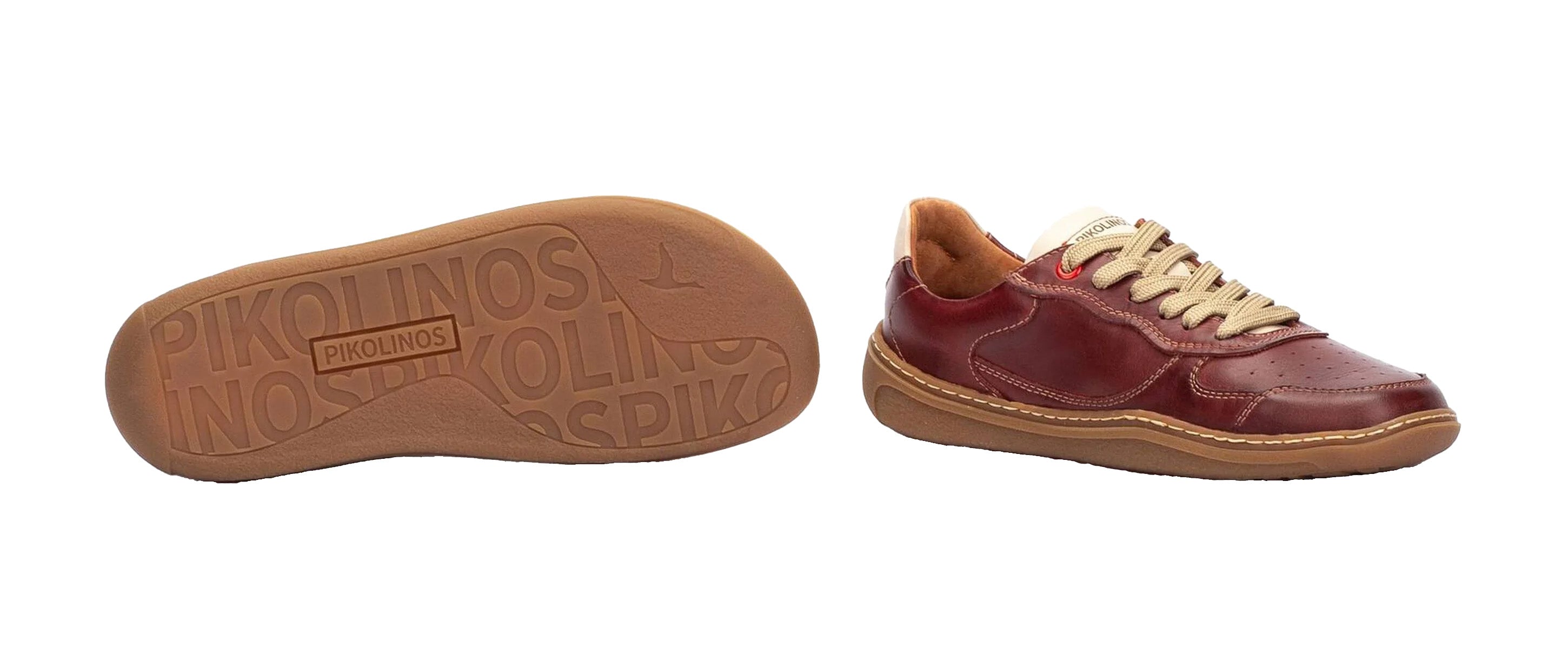 Herenschoen met blote voeten 'Aranjuez' - rood