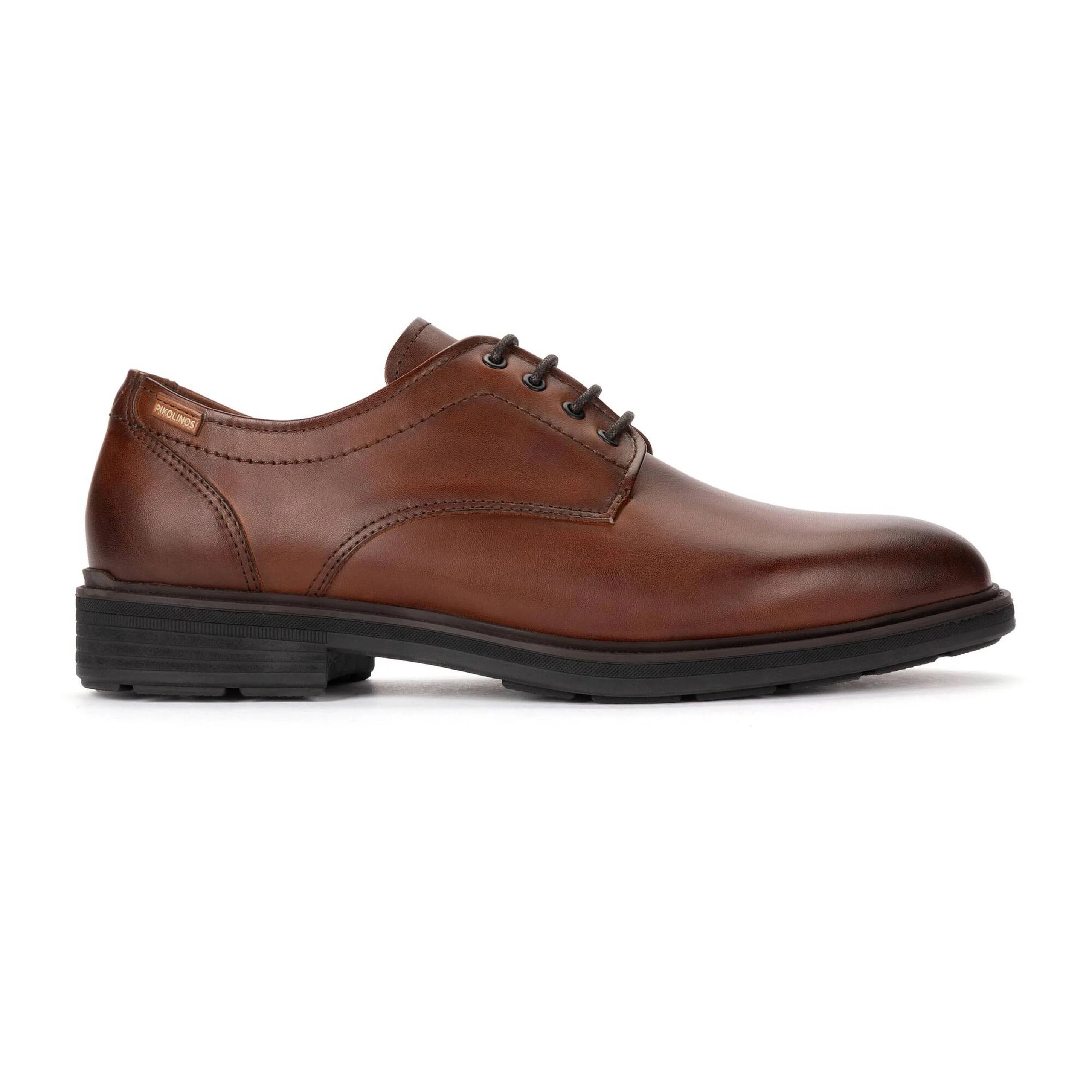 Chaussure à lacets en cuir pour homme 'Pamplona' - marron