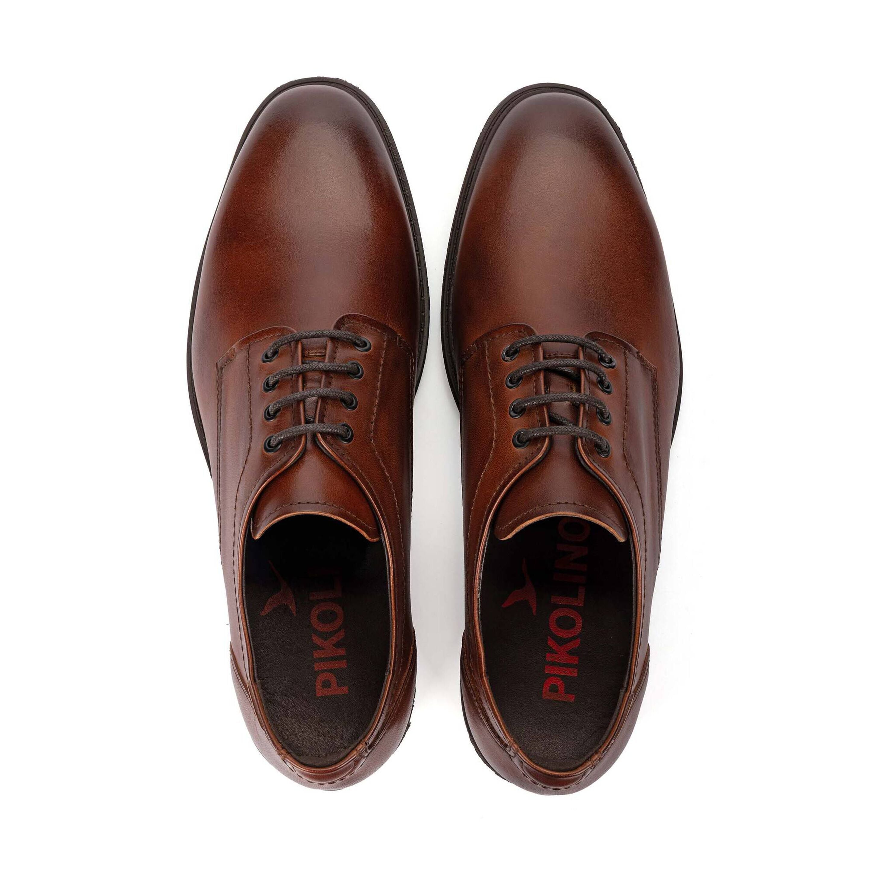 Chaussure à lacets en cuir pour homme 'Pamplona' - marron