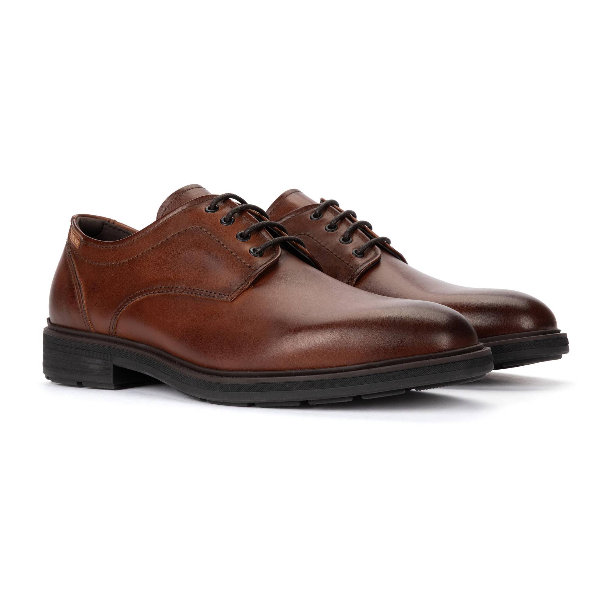 Chaussure à lacets en cuir pour homme 'Pamplona' - marron