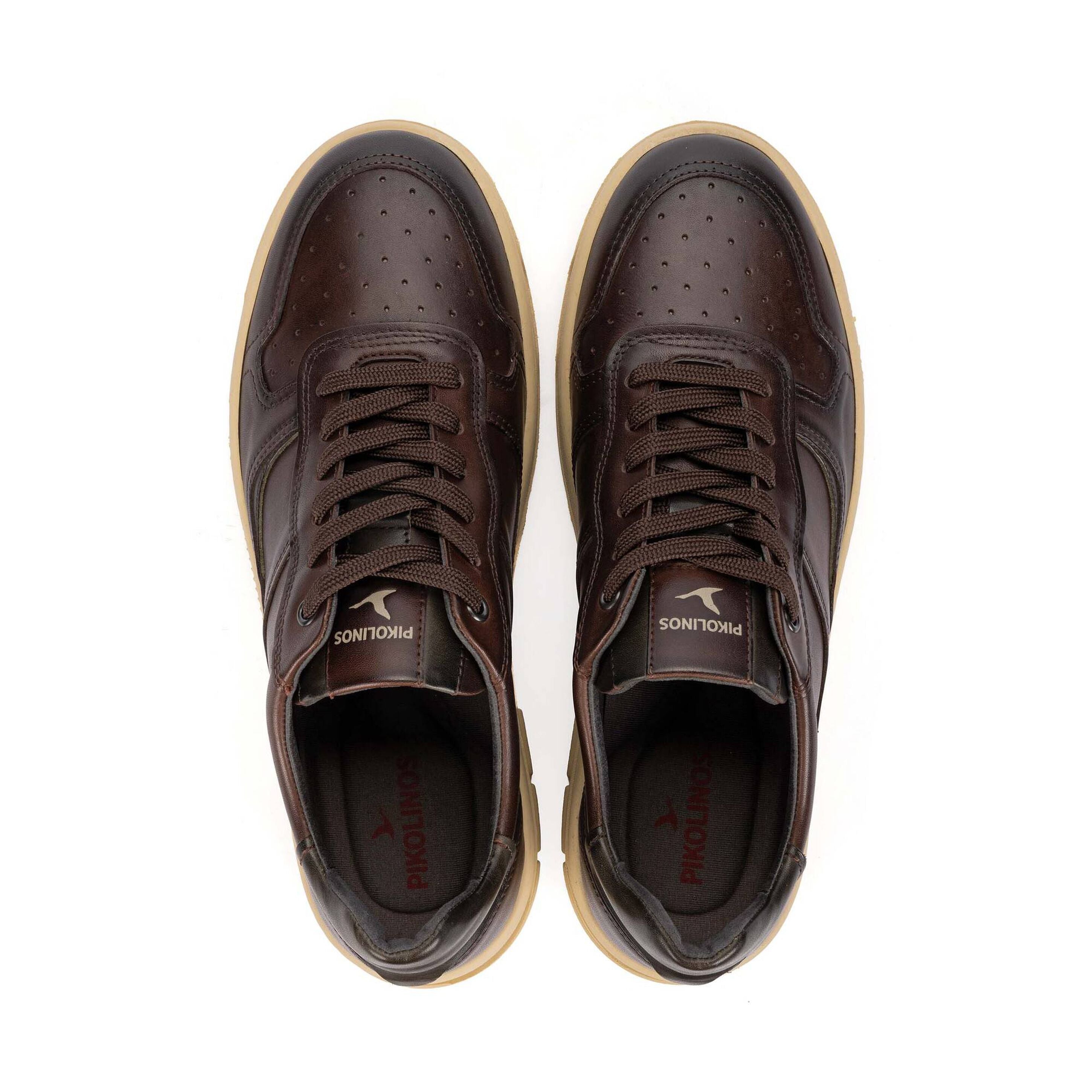 'Salinas' men's leather sneaker - brown