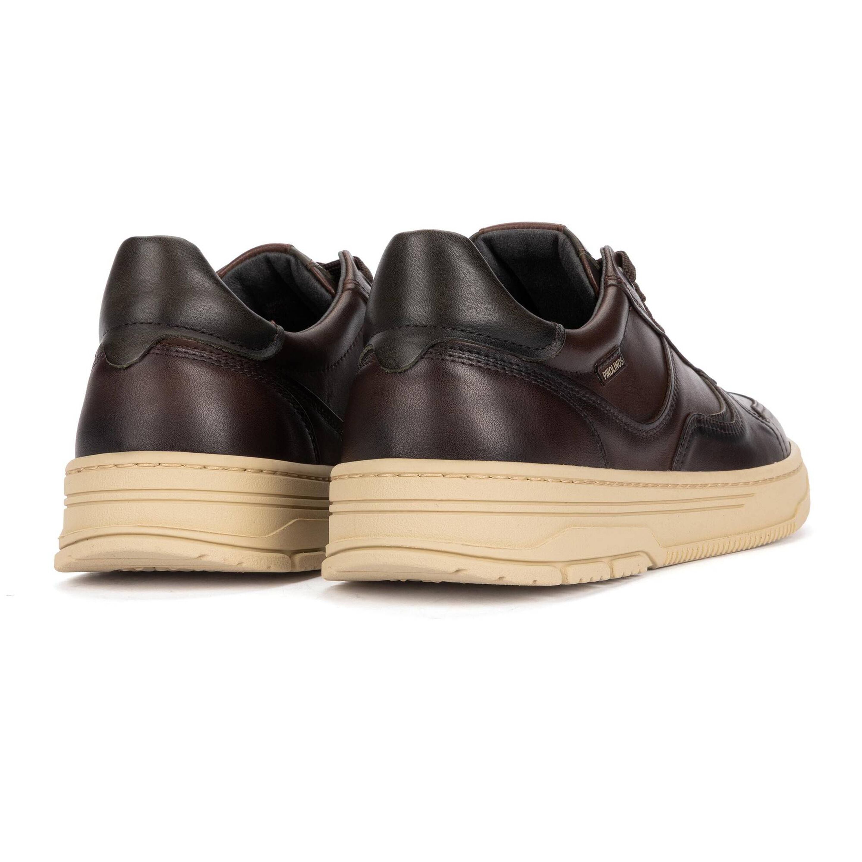'Salinas' men's leather sneaker - brown