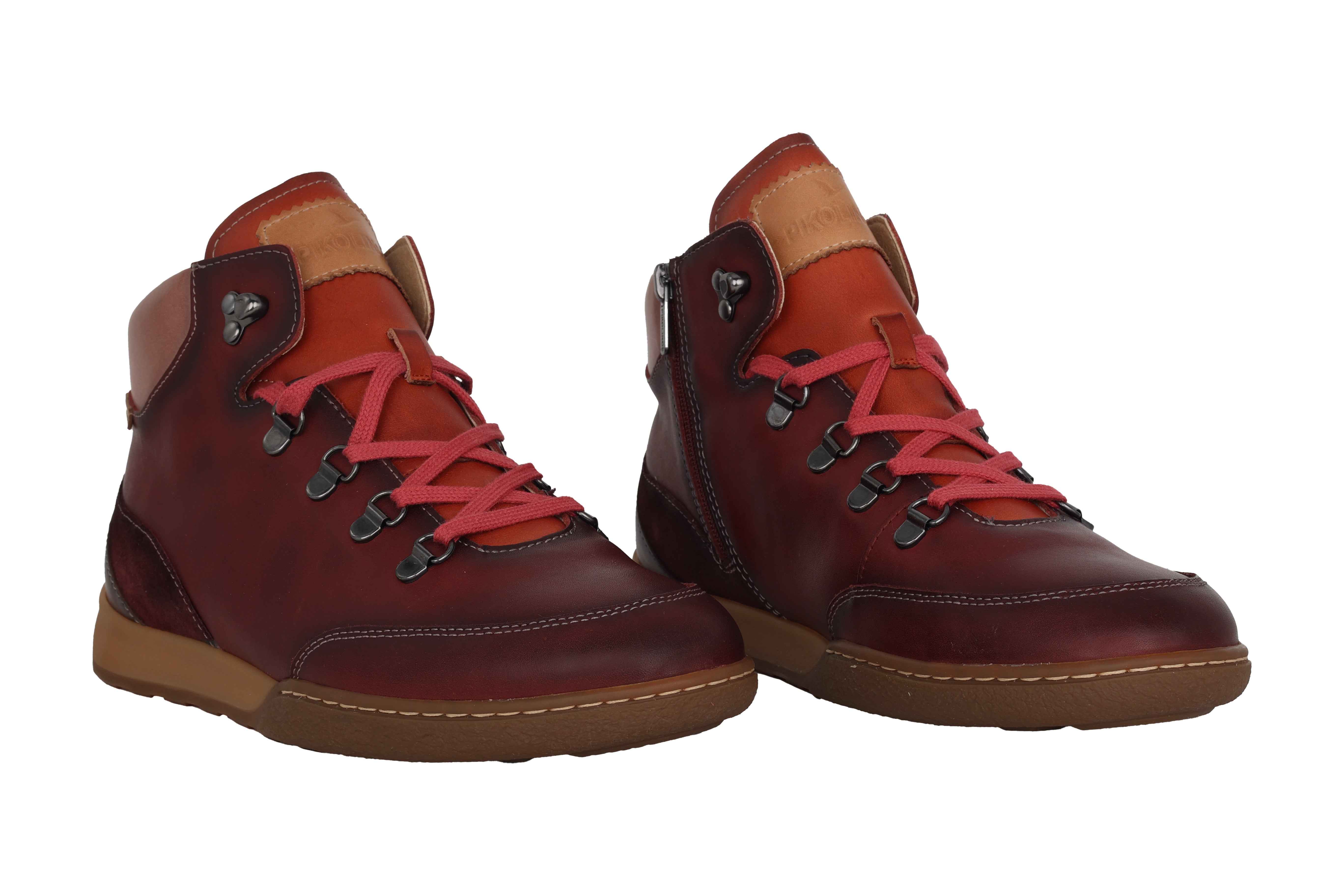 'Viana' women's lace-up sneaker - red