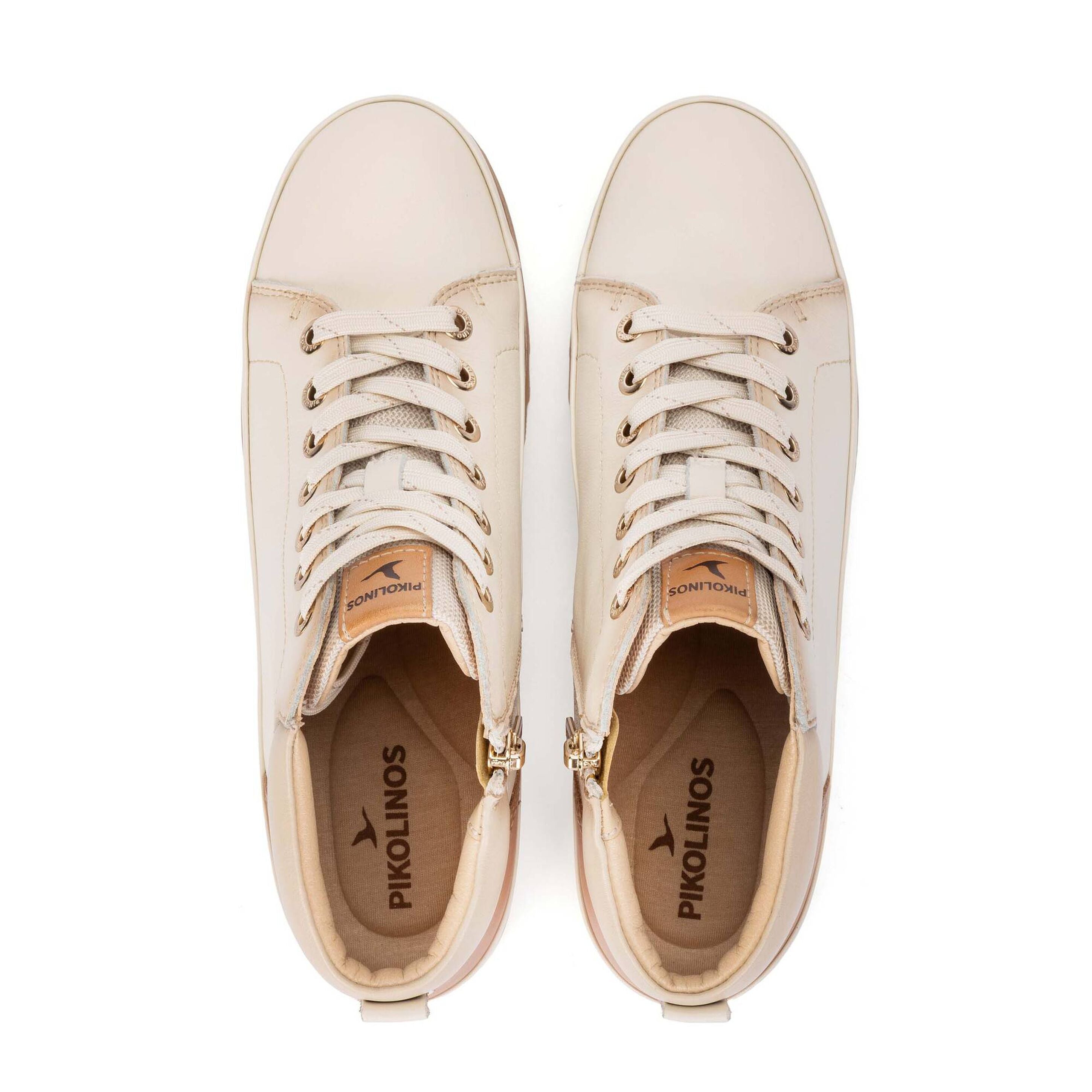 Sneaker style bottine pour femme 'Vigo' - blanc cassé