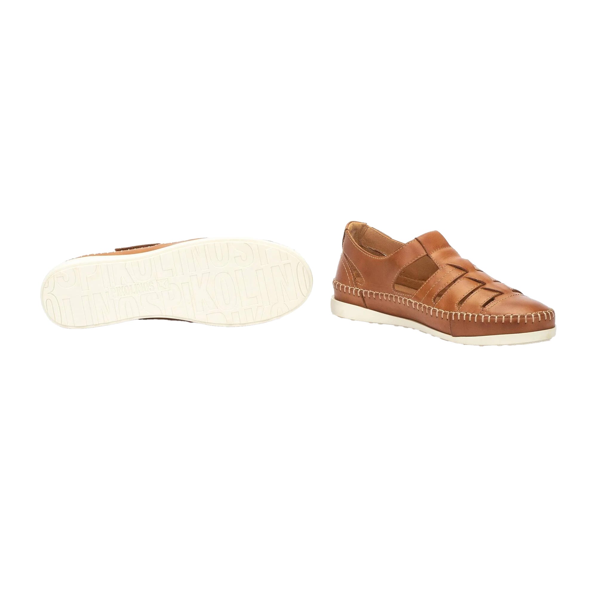 'Soller' women's semi open sandal - brown