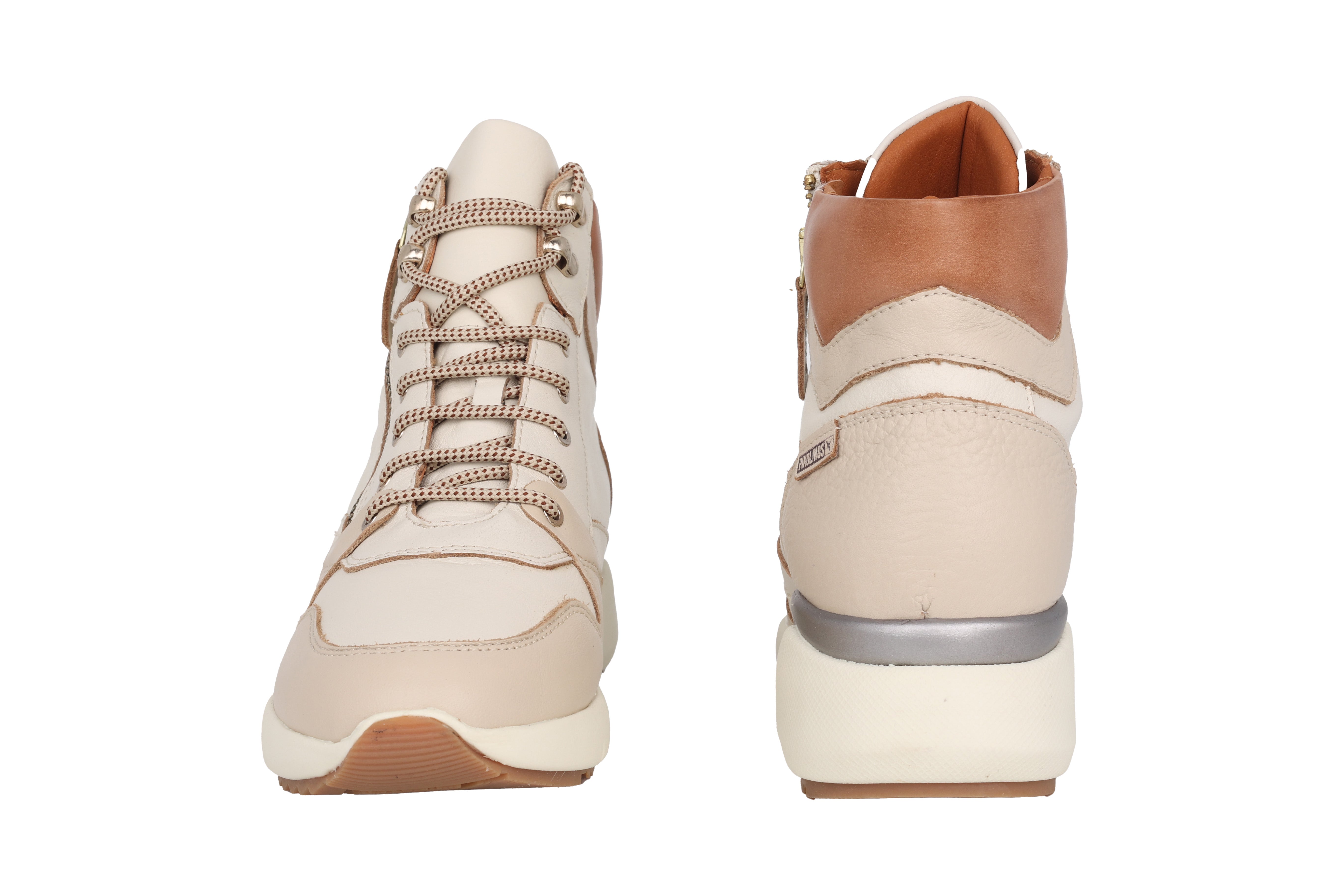 Damen-Schnürstiefel 'Sella' - gebrochenes Weiß