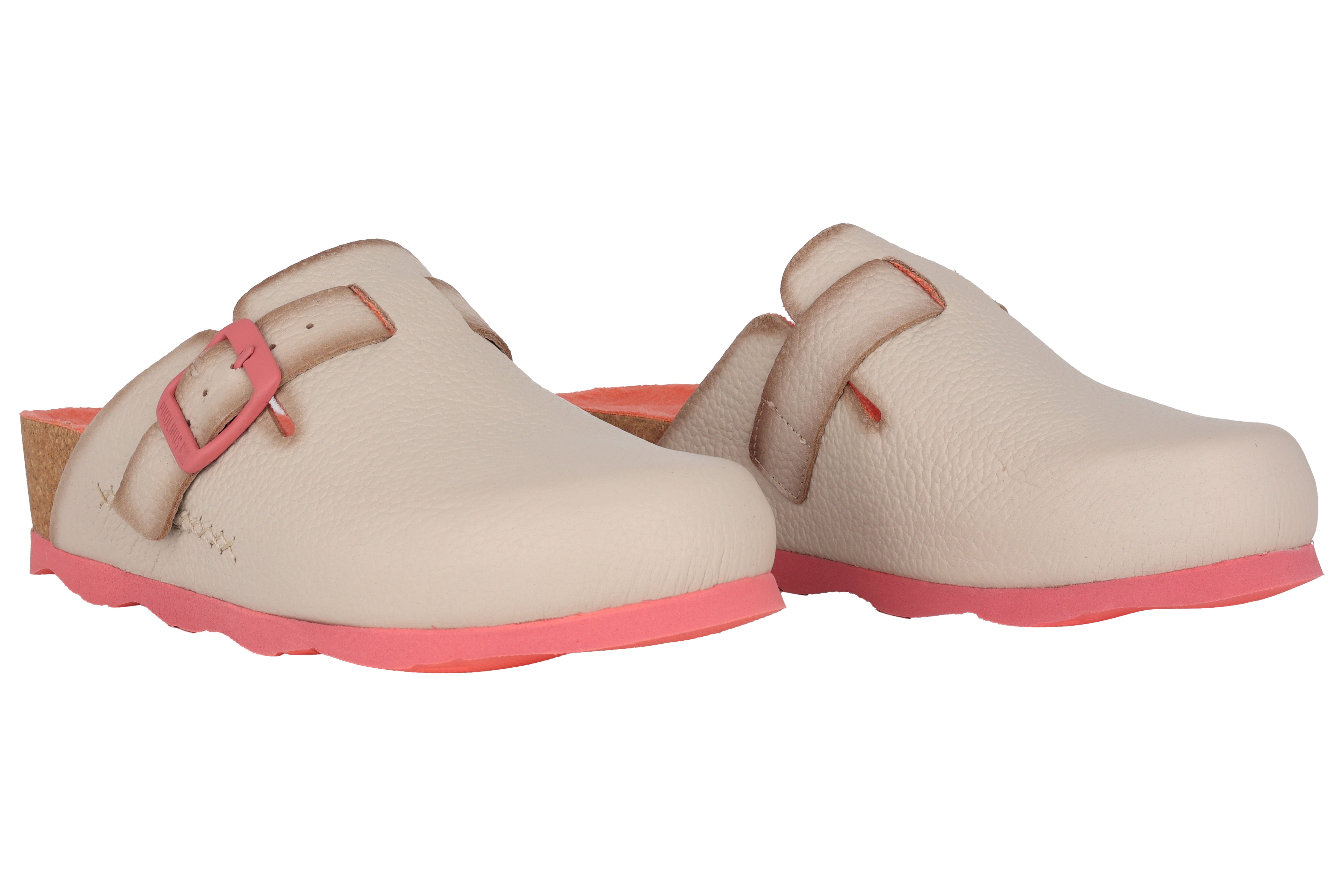 Damen-Clog „Laredo“ – Weiß-Rosa