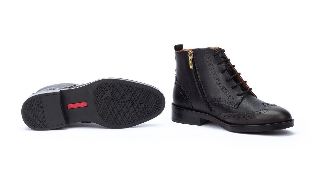 'Puertollano' dames veter - ritslaars - Grijs - Chaplinshoes'Puertollano' dames veter - ritssluiting - GrijsPikolinos