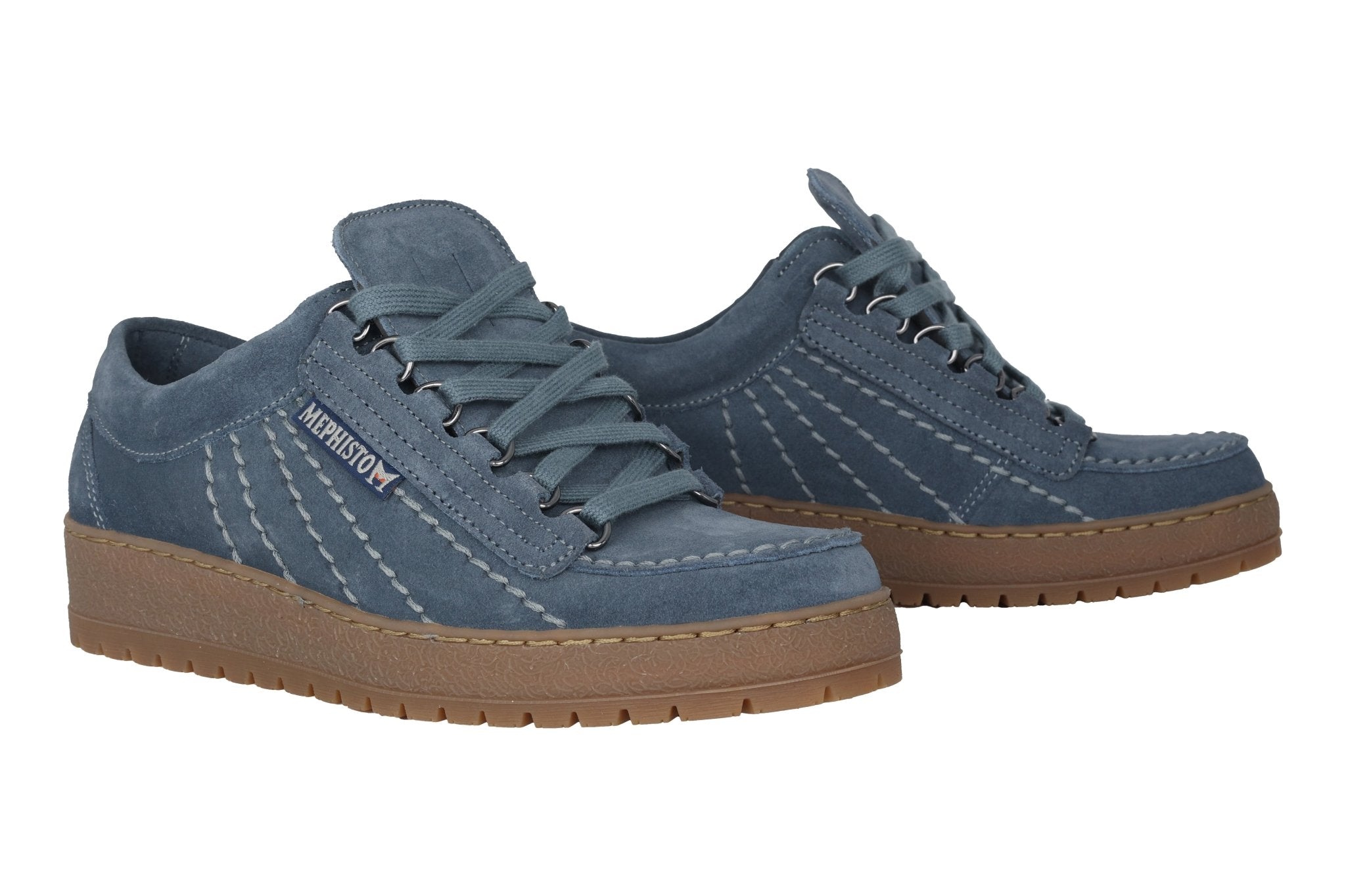 'Rainbow' heren veterschoen - blauw - Chaplinshoes'Rainbow' herenveterschoen - blauwMephisto