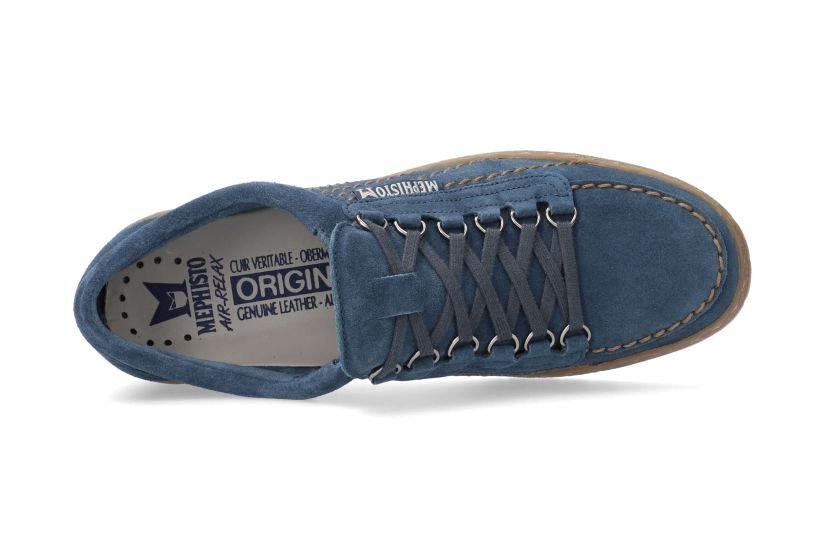 'Rainbow' men's Mephisto originals lace - up shoe - Blue - Chaplinshoes'Rainbow' men's Mephisto originals lace - up shoe - BlueMephisto