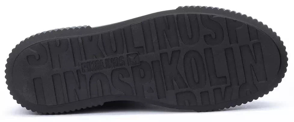 'Riells' woman's lace - zip sneaker - Black - Chaplinshoes'Riells' woman's lace - zip sneaker - BlackPikolinos