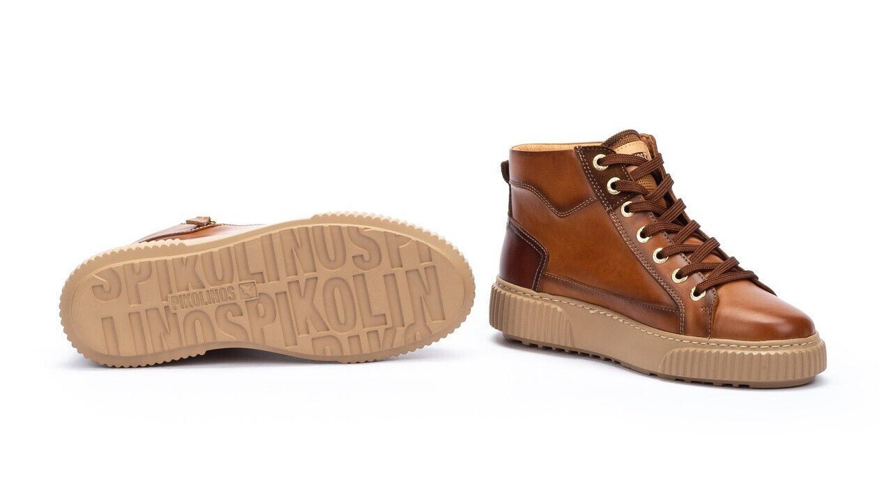 'Riells' women's lace - zip sneaker boot - Brown - Chaplinshoes'Riells' women's lace - zip sneaker boot - BrownPikolinos