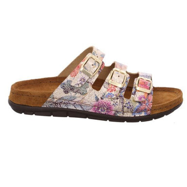 Sandalia tipo chancla para mujer 'Rodigo - D' - flor multicolor - Chaplinshoes'Rodigo - D' Sandalia chancla para mujer - multicolor florRohde