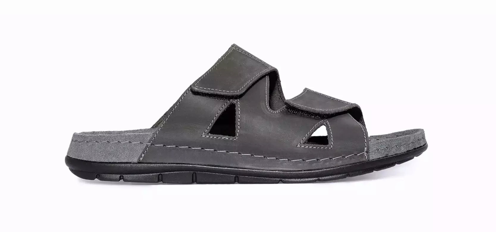 'Rodigo - H' men's wide fit (H) sandal - Grey - Chaplinshoes'Rodigo - H' men's wide fit (H) sandal - GreyRohde