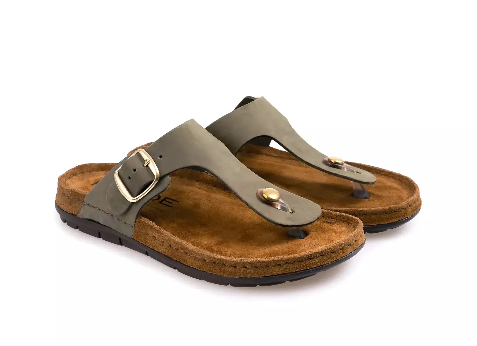 Sandalia tipo pala para mujer 'Rodigo' - verde - Chaplinshoes'Rodigo' sandalia con puntera para mujer - verdeRohde