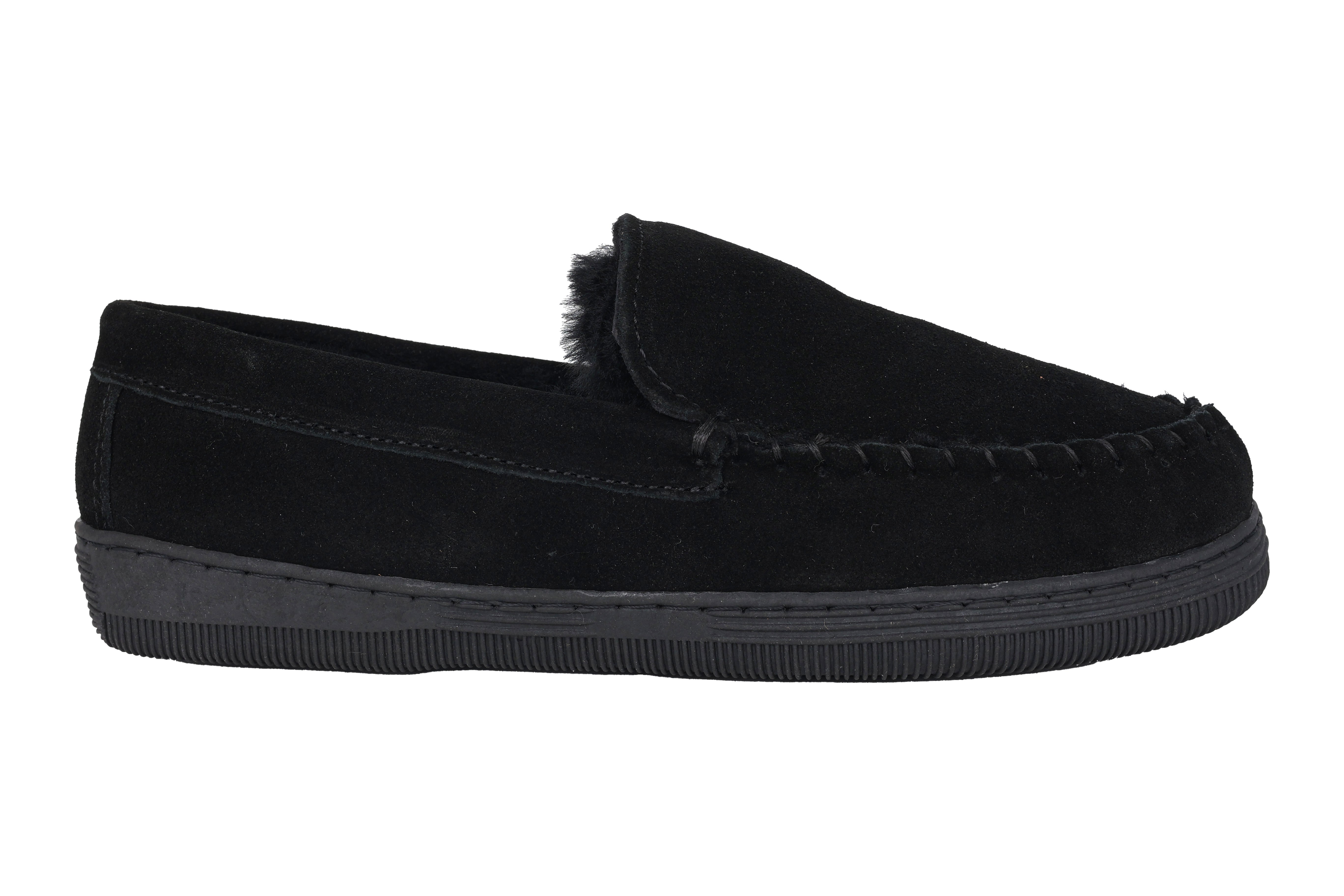 Warmgevoerde huisslipper voor heren 'Tesero' - Zwart