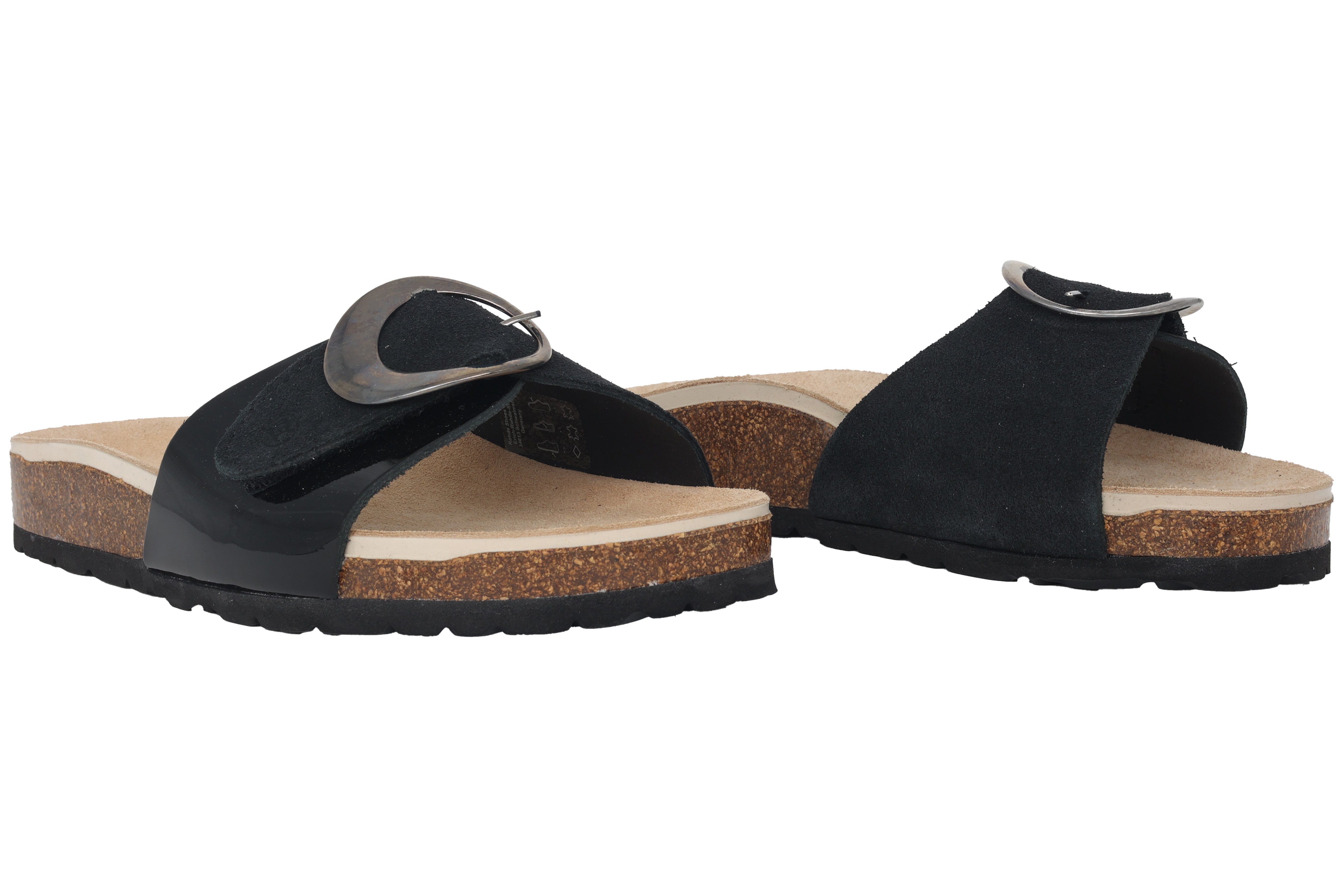 Sandale à enfiler pour femme 'Elba' - Noir